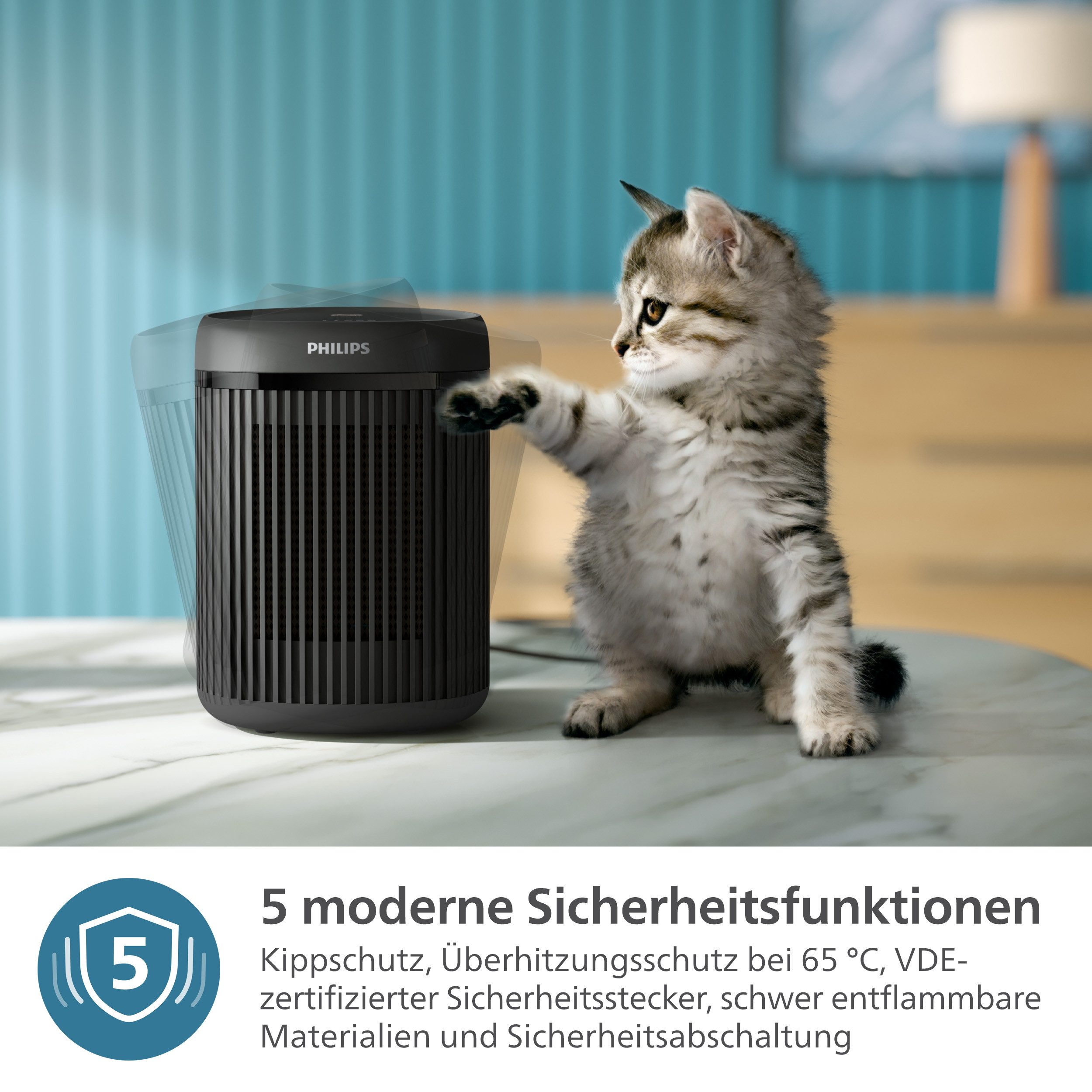 Philips Ventilatorkachel Van keramiek, compact 2000 Series CX2120/01, bespaart tot 25% energie