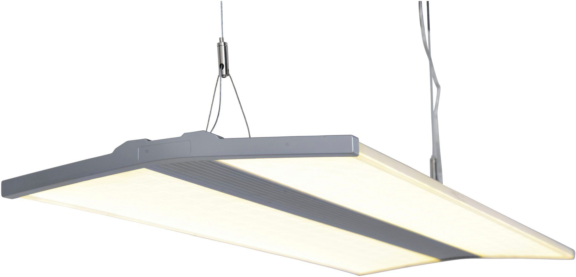 näve Led-hanglamp Kantoor/werkkamer kleur grijs lichtkleur neutraal wit L: 80 cm B: 30 cm (1 stuk)
