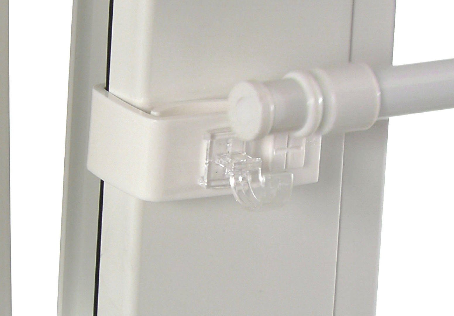 GARDINIA Gordijnroedehouder Klemsteun Easy Click vitrage (2 stuks)