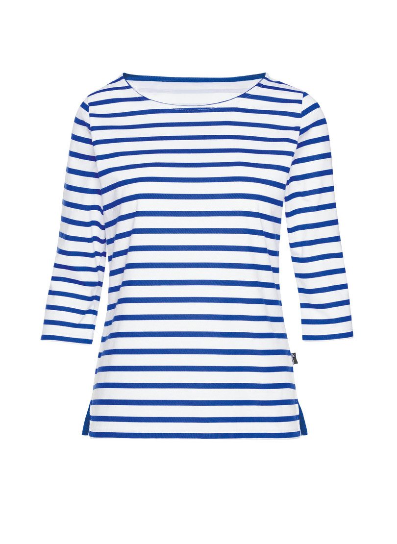 Trigema Longsleeve TRIGEMA Driekwartarm shirt met streepjespatroon (1-delig)