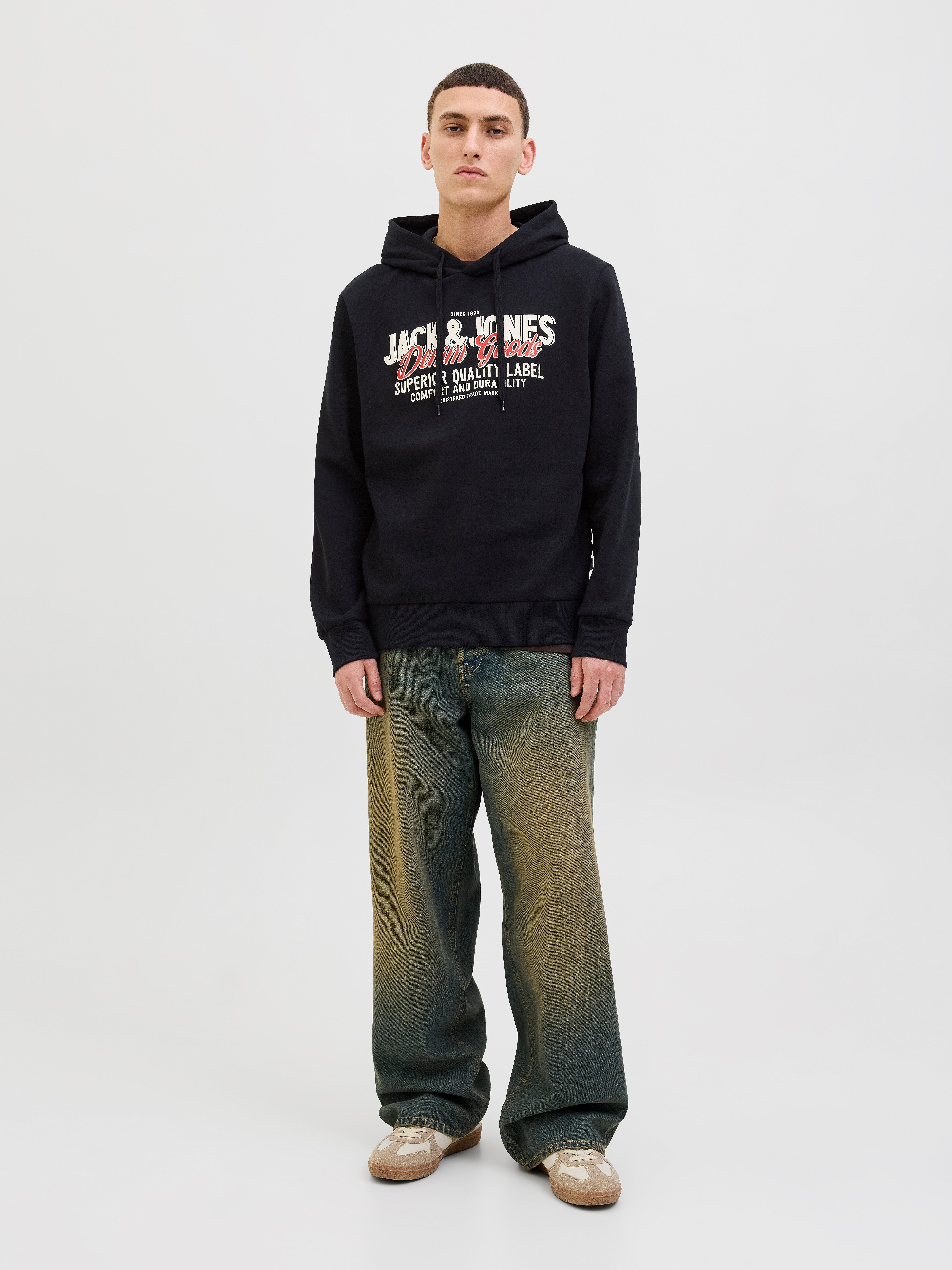 Jack & Jones Hoodie JJELOGO SWEAT HOOD 2 COL 25/26 NOOS