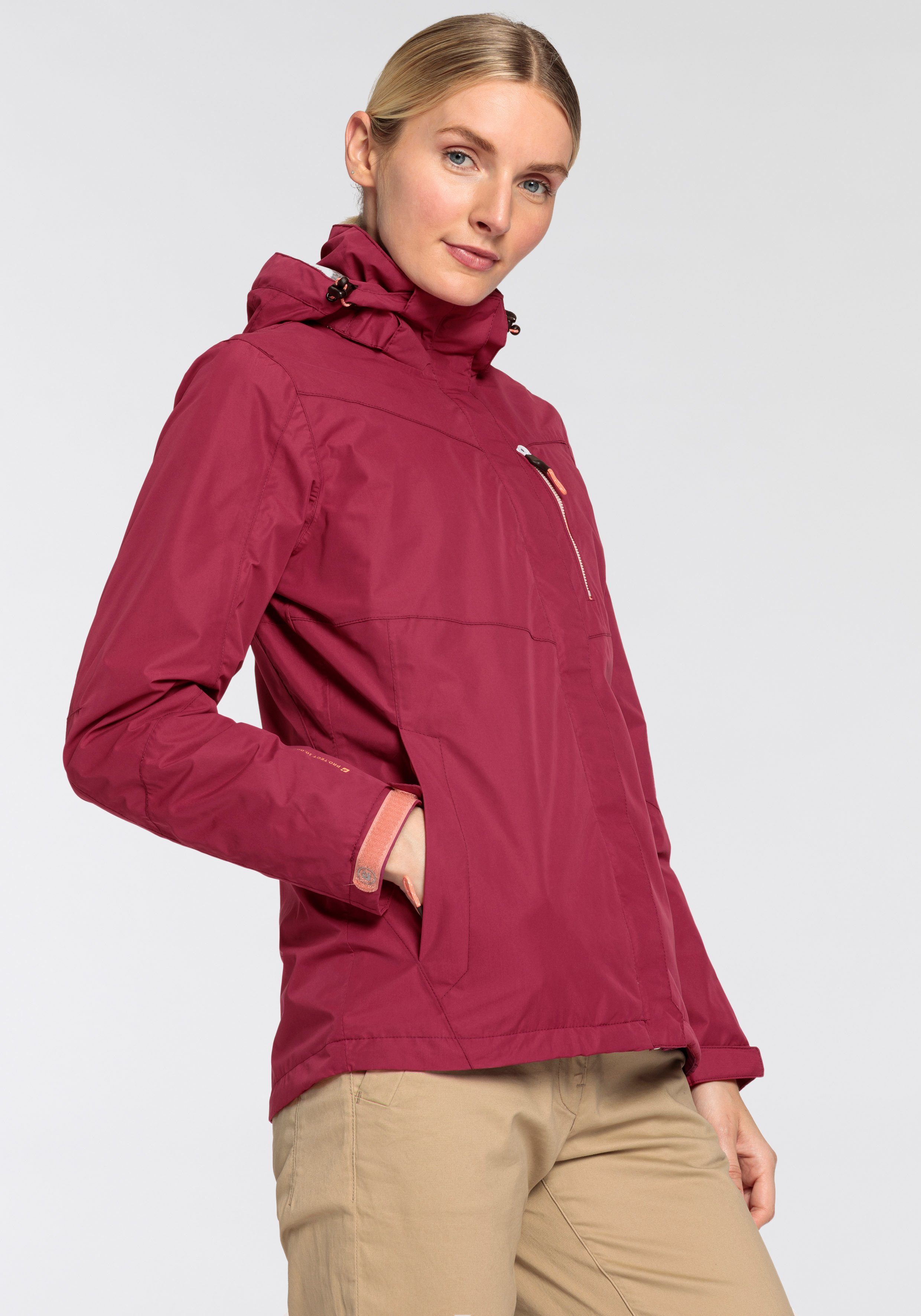 Killtec Regenjack Water- & winddicht & licht & afneembare capuchon