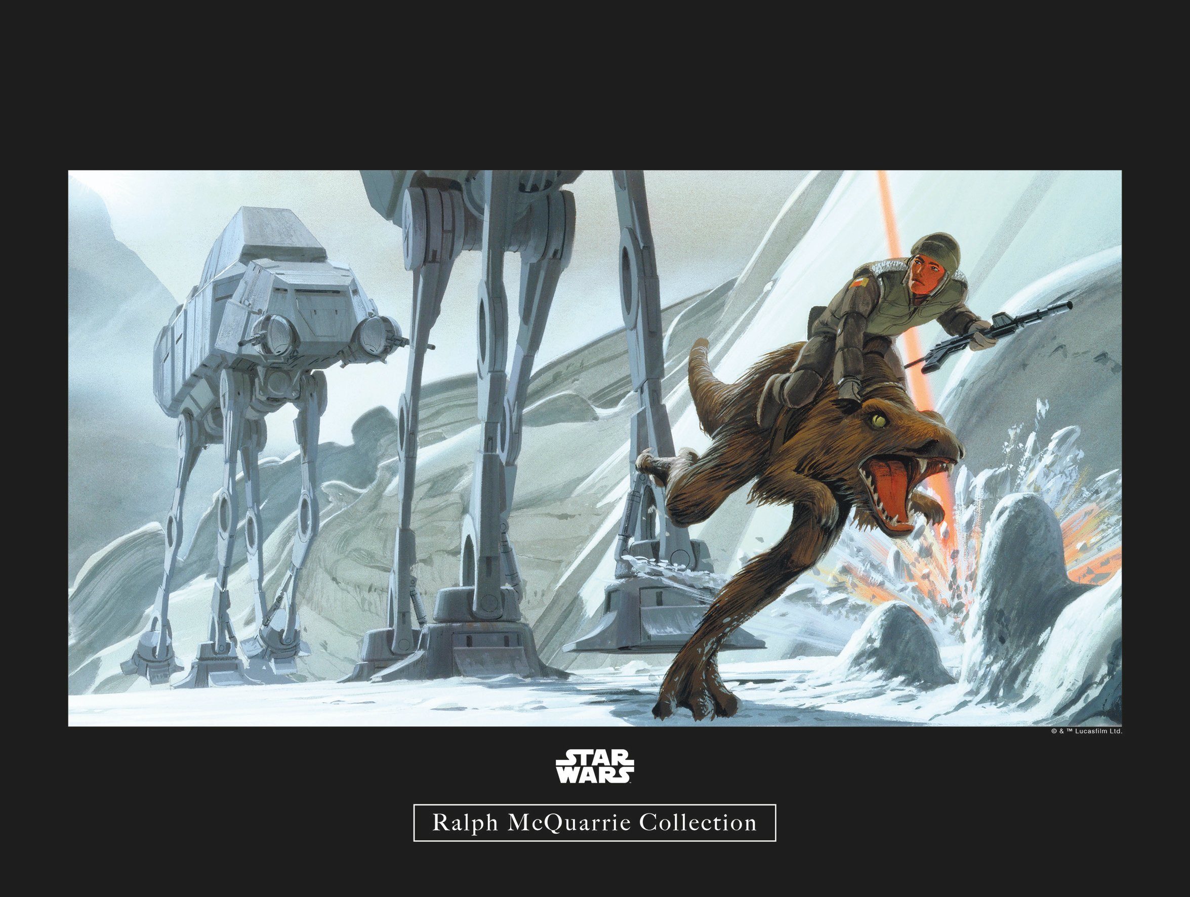 Komar wanddecoratie Star Wars Classic RMQ Hoth Battle Ground, zonder lijst