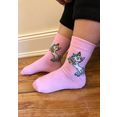h.i.s basic sokken met eenhoorn motieven (4 paar) multicolor