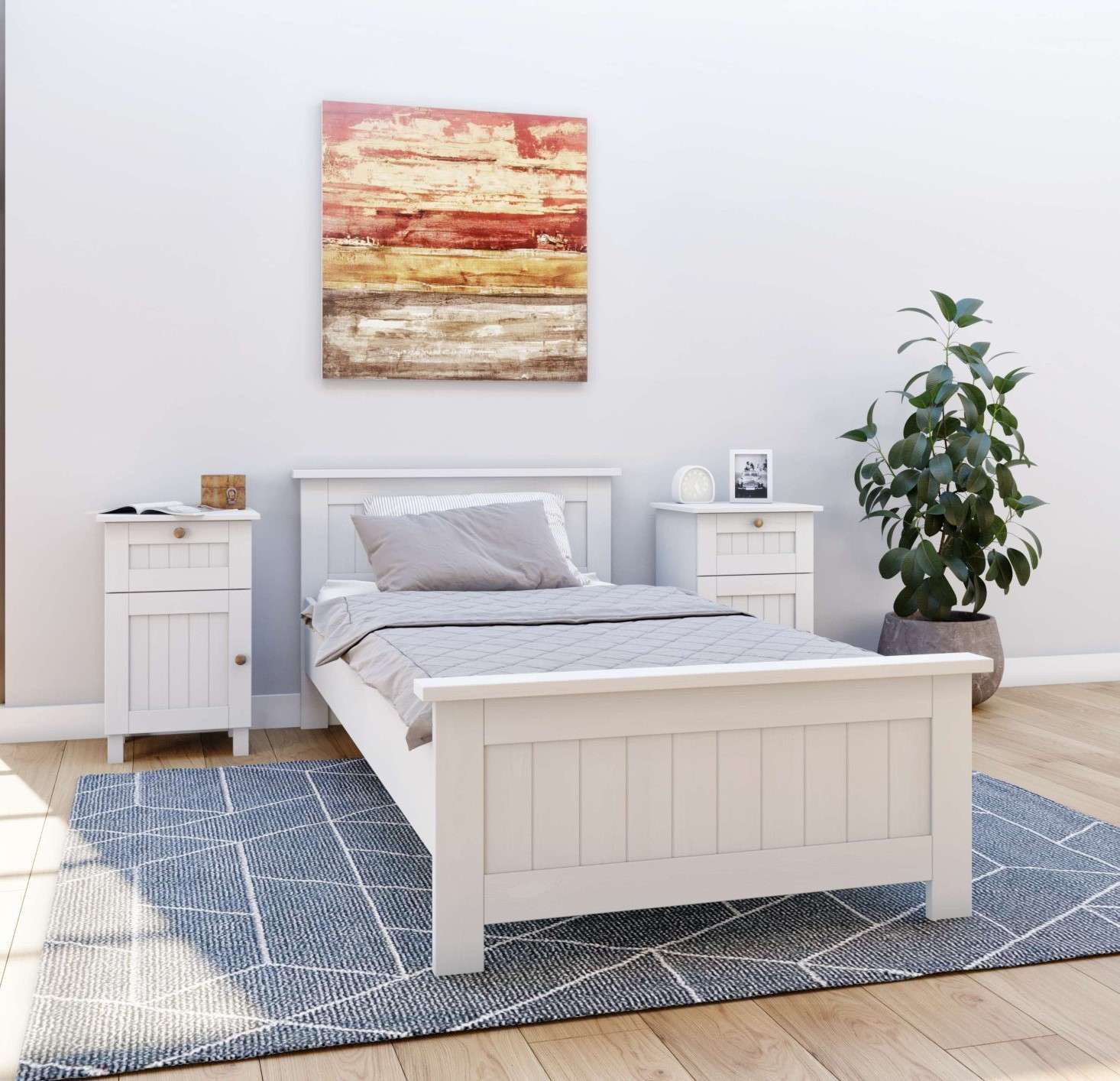 Home affaire Massief houten ledikant Juventus, Bed, Massiefhouten bed, Houten bed, Bedframe