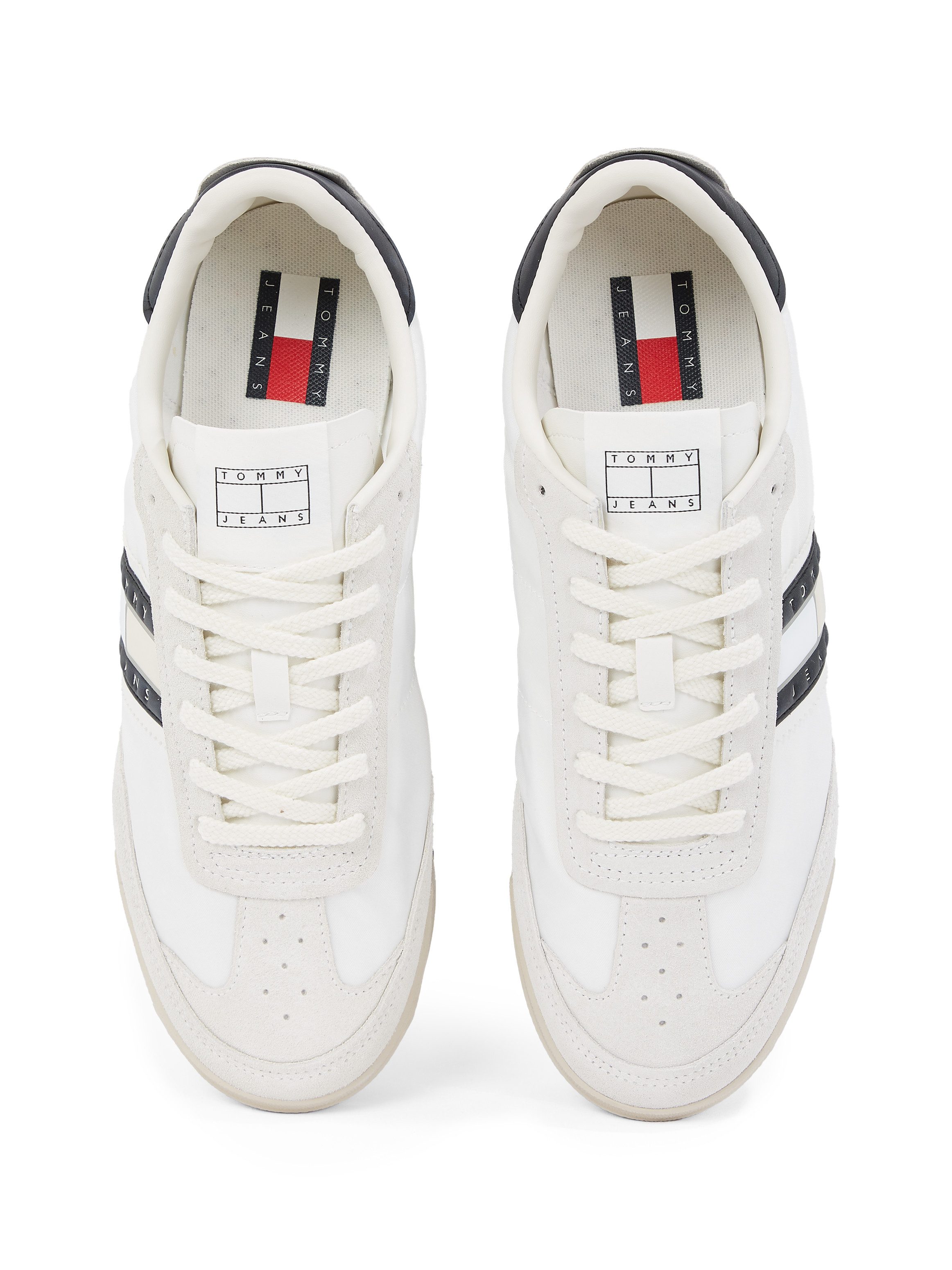 TOMMY JEANS Sneakers TJM RETRO RUNNER CLEATED , vrijetijdsschoen, lage schoen, veterschoen met contrastafwerking