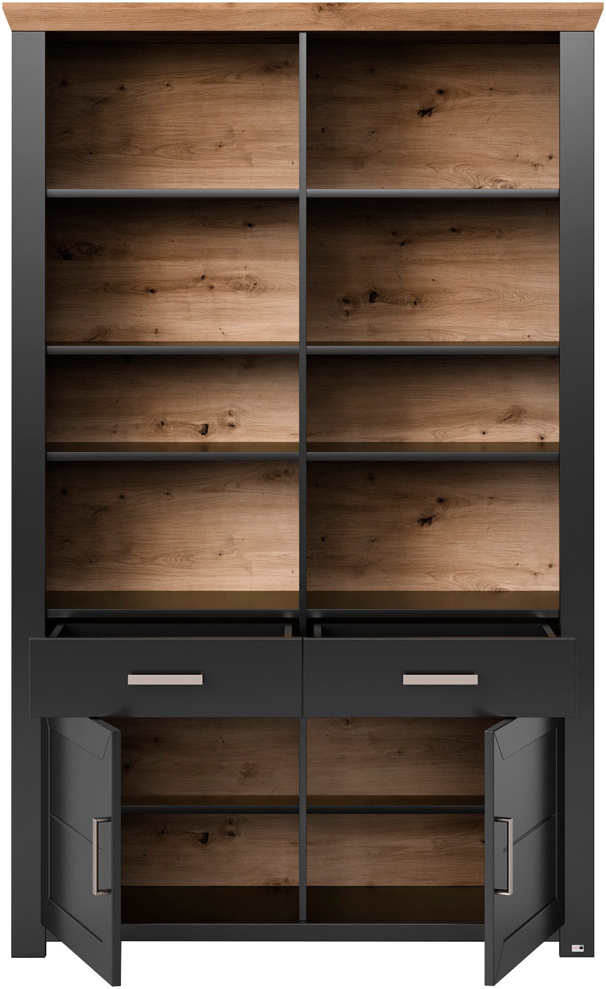 set one by Musterring Ordnerrek York open ontwerp, optioneel met verlichting, 3 kleuren, breedte 129 cm