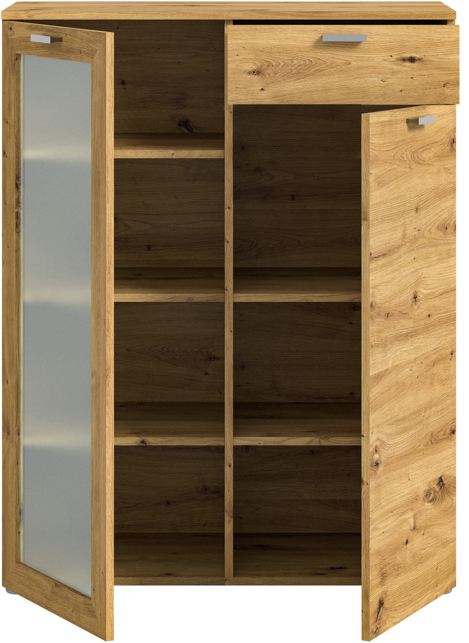 INOSIGN Highboard Onex, breedte 90 cm, met glazen deur, veelzijdig inzetbaar