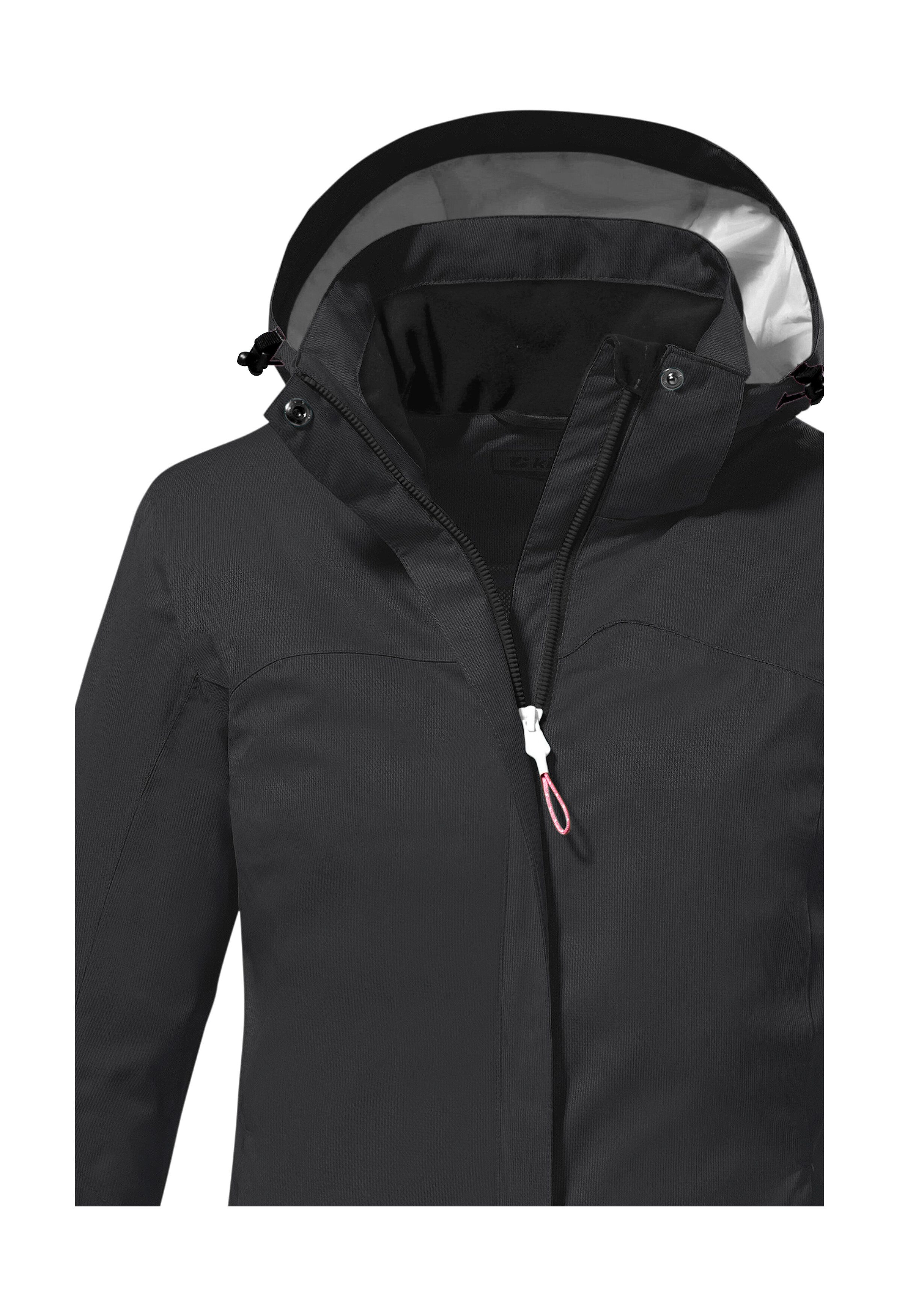 Killtec Outdoorjack KOS 133 WMN JCKT Water- en winddichte damesjack met afneembare capuchon, PFAS-vrij