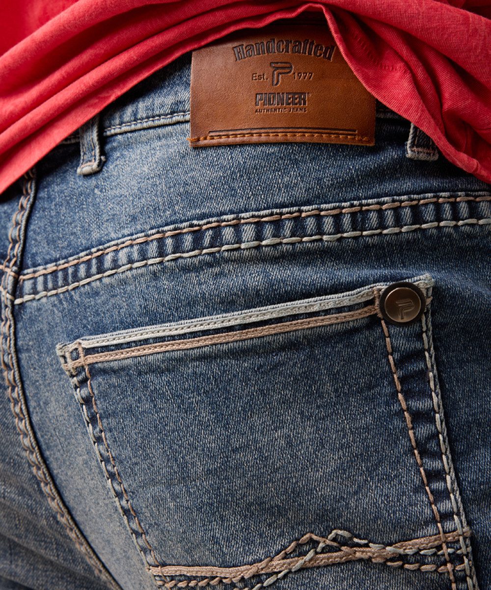 Pioneer Authentic Jeans Straight jeans Rando dikke naden