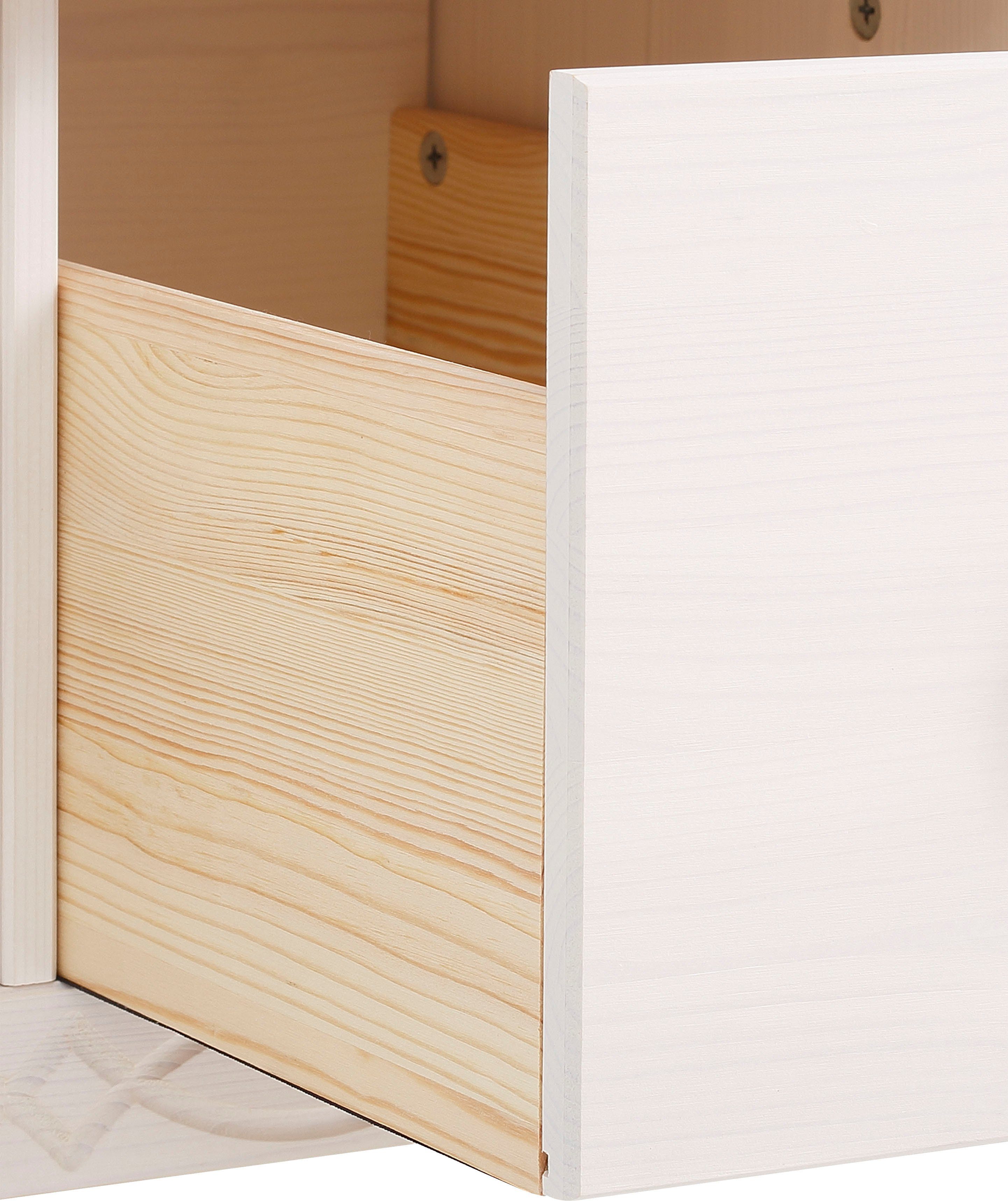 Home affaire Salontafel Indra van massief dennenhout, fsc®, met opbergruimte, discreet ornament