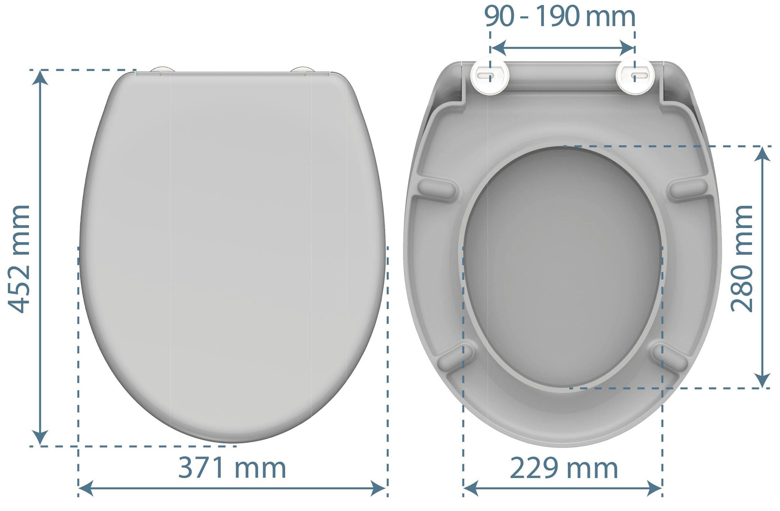 Schütte Toiletzitting met softclosemechanisme en snelsluiting