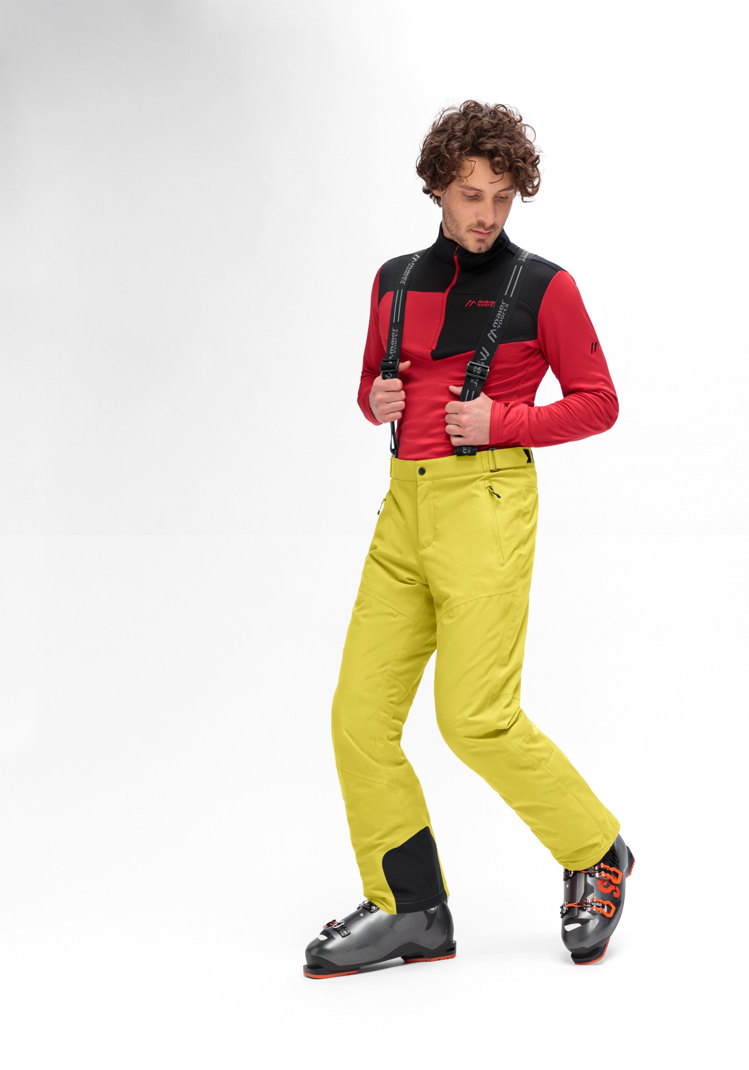 Maier Sports Skibroek Anton 2.1 Heren sneeuwbroek met bretels wind waterdicht regular fit