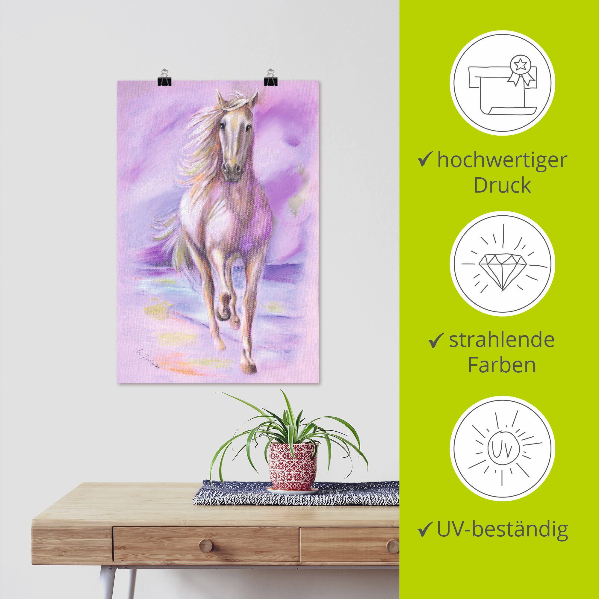 Artland Artprint Droompaard als artprint op linnen, poster in verschillende formaten maten