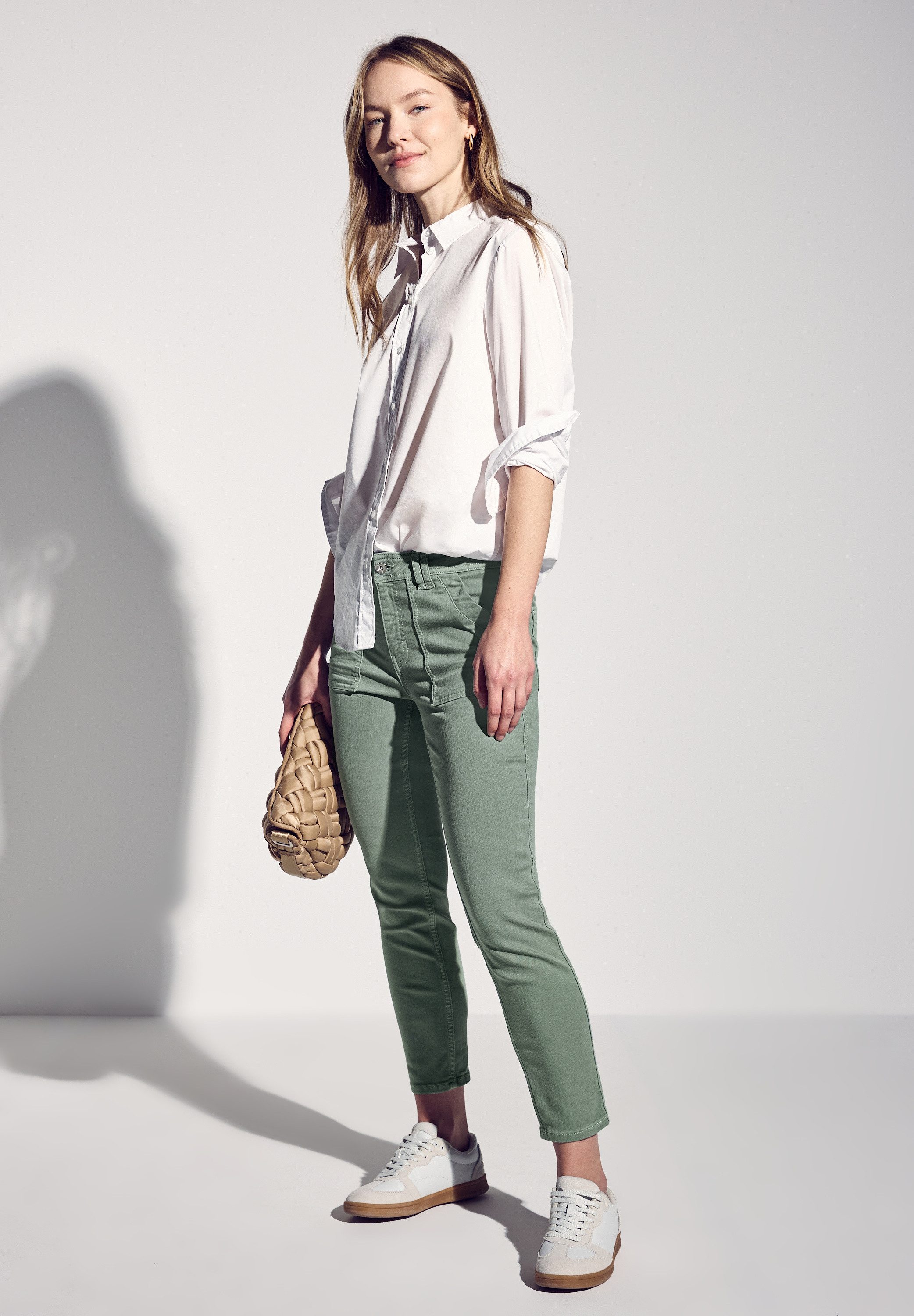STREET ONE Cargo jeans met stretch