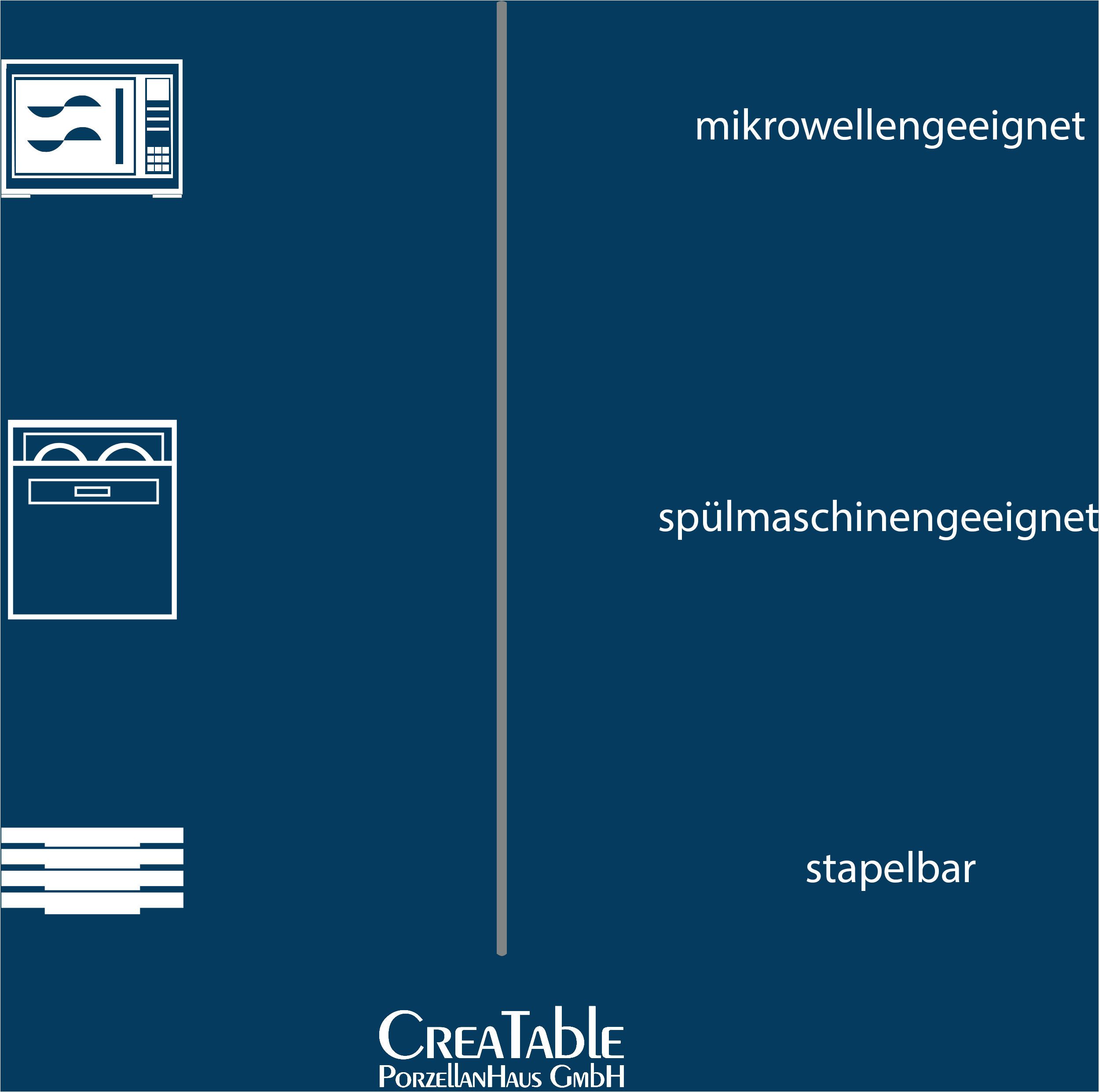 CreaTable Combi-servies Servies-set Very Cool Servies, coole kleuren, 16 delen, voor 4 personen (set, 16-delig)
