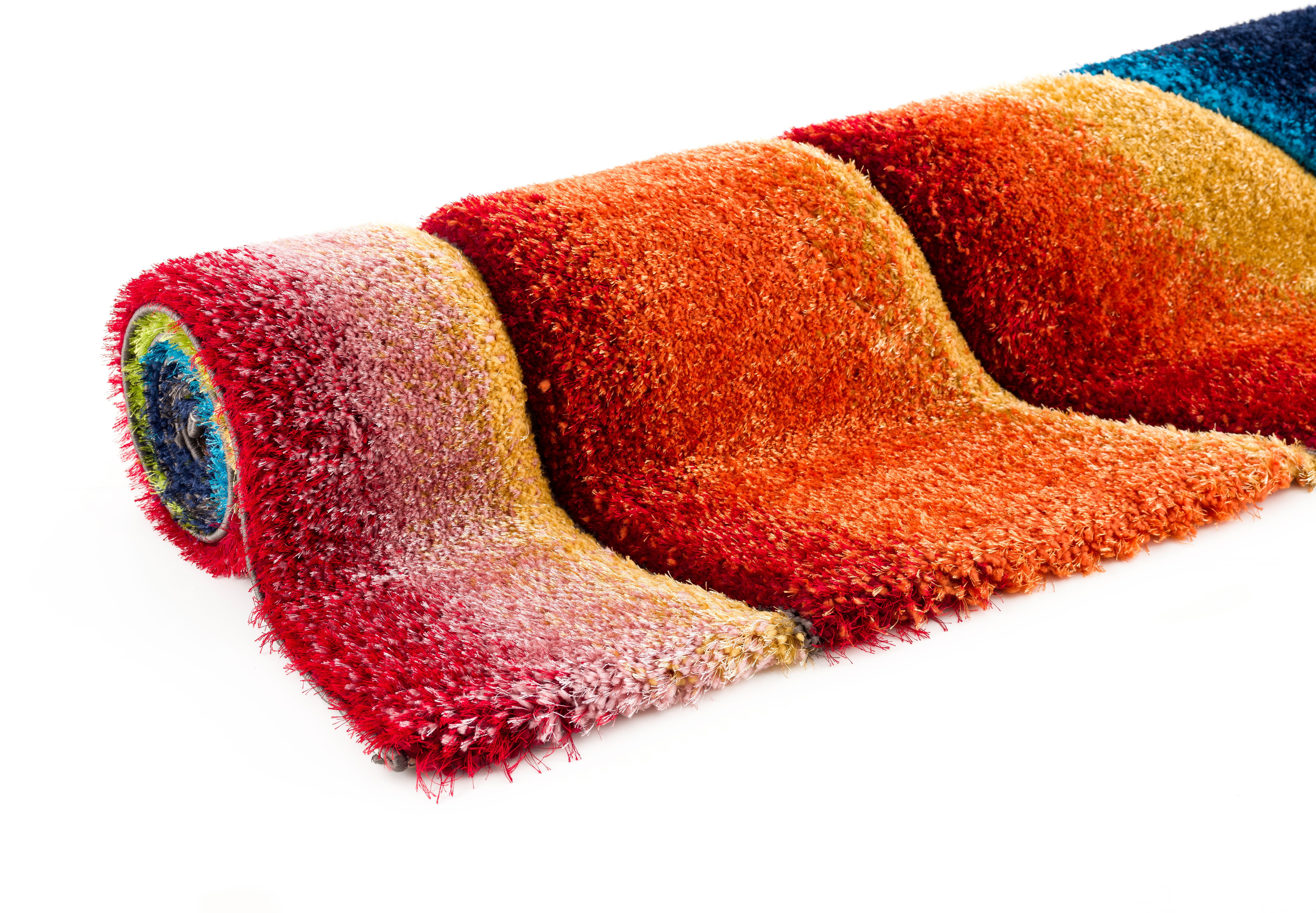 my home Hoogpolig vloerkleed BALDO met een met de hand gesneden reliëfpatroon, multicolour, gemakkelijk in onderhoud, elegant