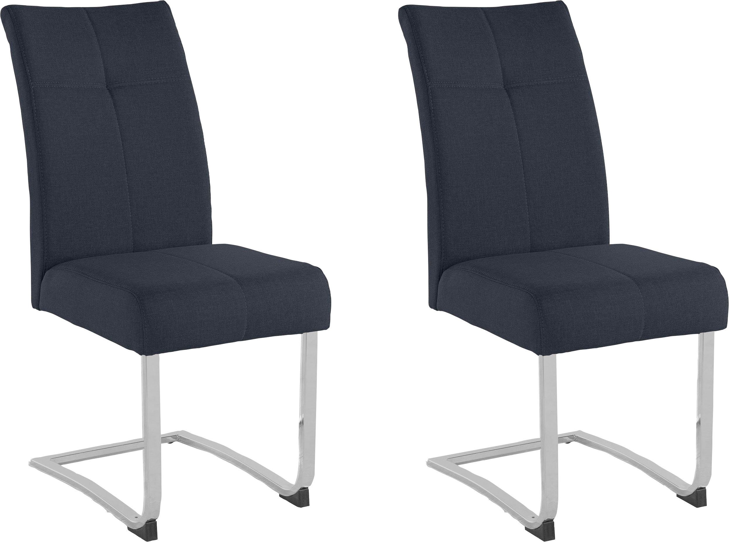 Home affaire Vrijdragende stoel RAB Bekleding in verschillende kwaliteiten, maximaal vermogen 120 kg (set, 2 stuks) zweefstoelen maat Geweven stof