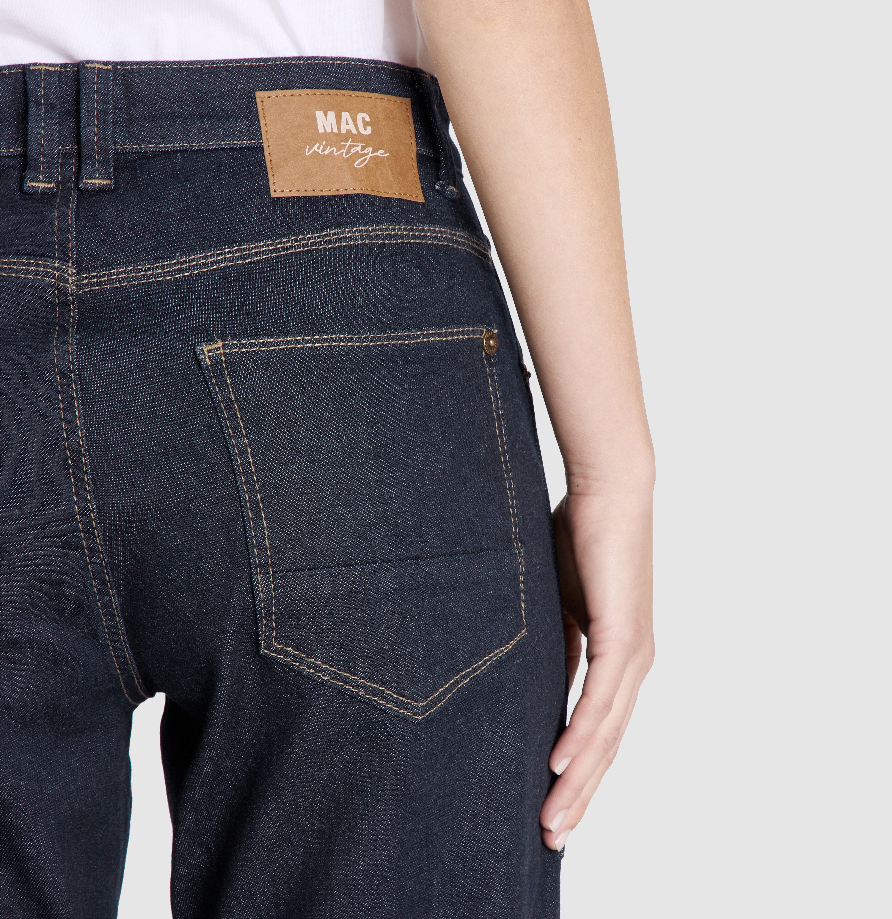 MAC 7/8 jeans Iowa met opgestikte zakken