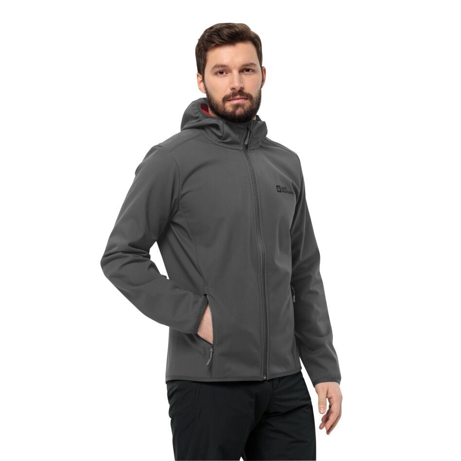 Jack Wolfskin Softshell-jack BORNBERG HOODY M winddicht waterafstotend