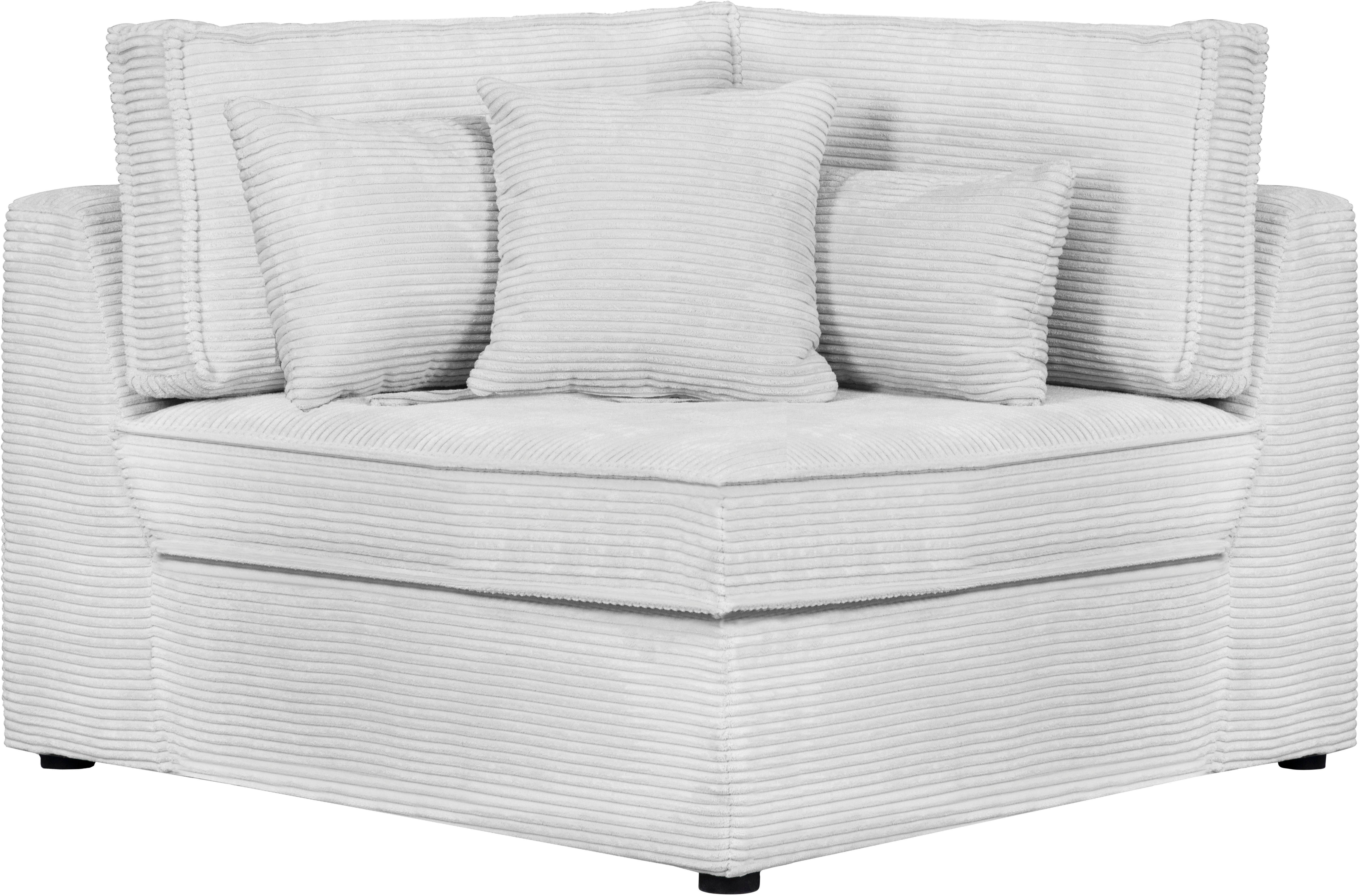 RAUM.ID Bank-hoekelement Florid Deel van een modulaire bank , stevig zitcomfort, ook in cord
