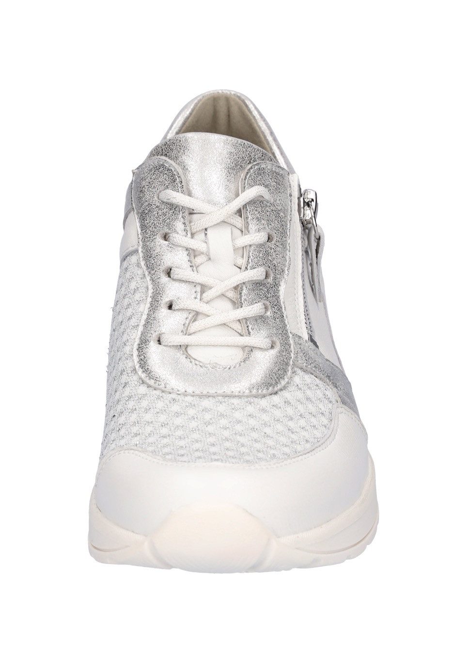 Waldläufer Sneakers met sleehak H-Clara , veterschoenen, lage schoen, vrijetijdsschoen met metallic inzet