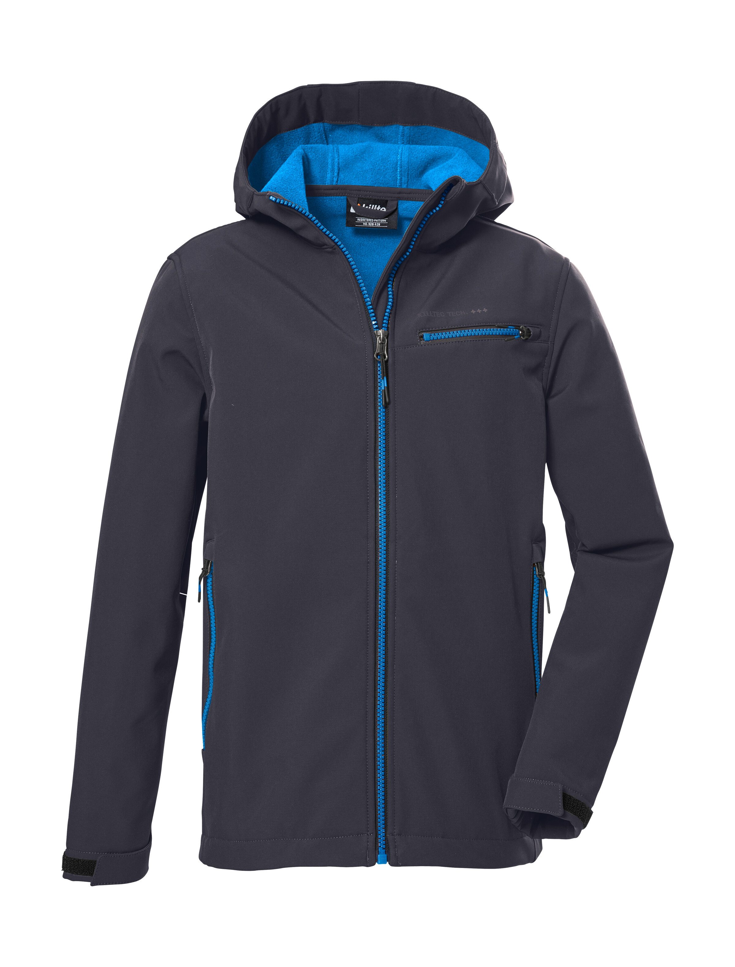 Killtec Softshell-jack KOW 157 BYS SFTSHLL JCKT jongens jongens maat 164 zwart