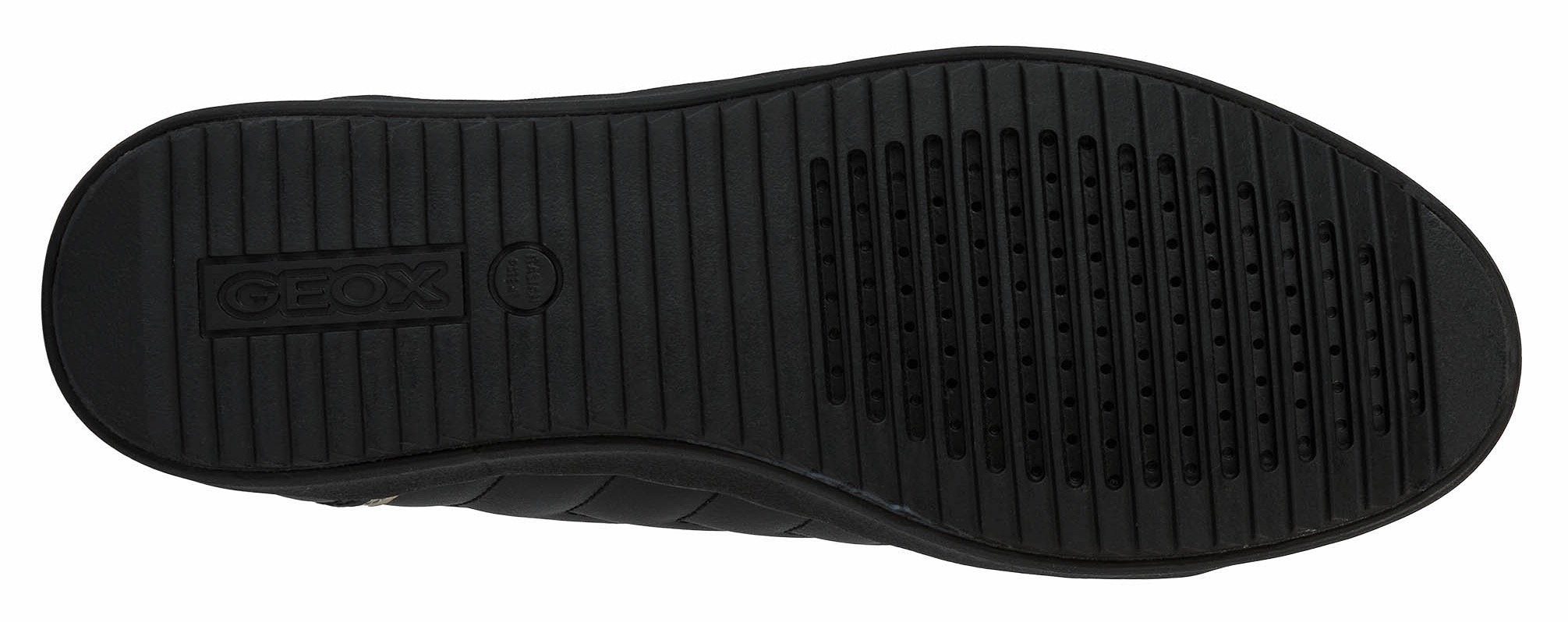 Geox Sneakers D BLOMIEE met modieuze stiksels, vrijetijdsschoen, lage schoen, veterschoen