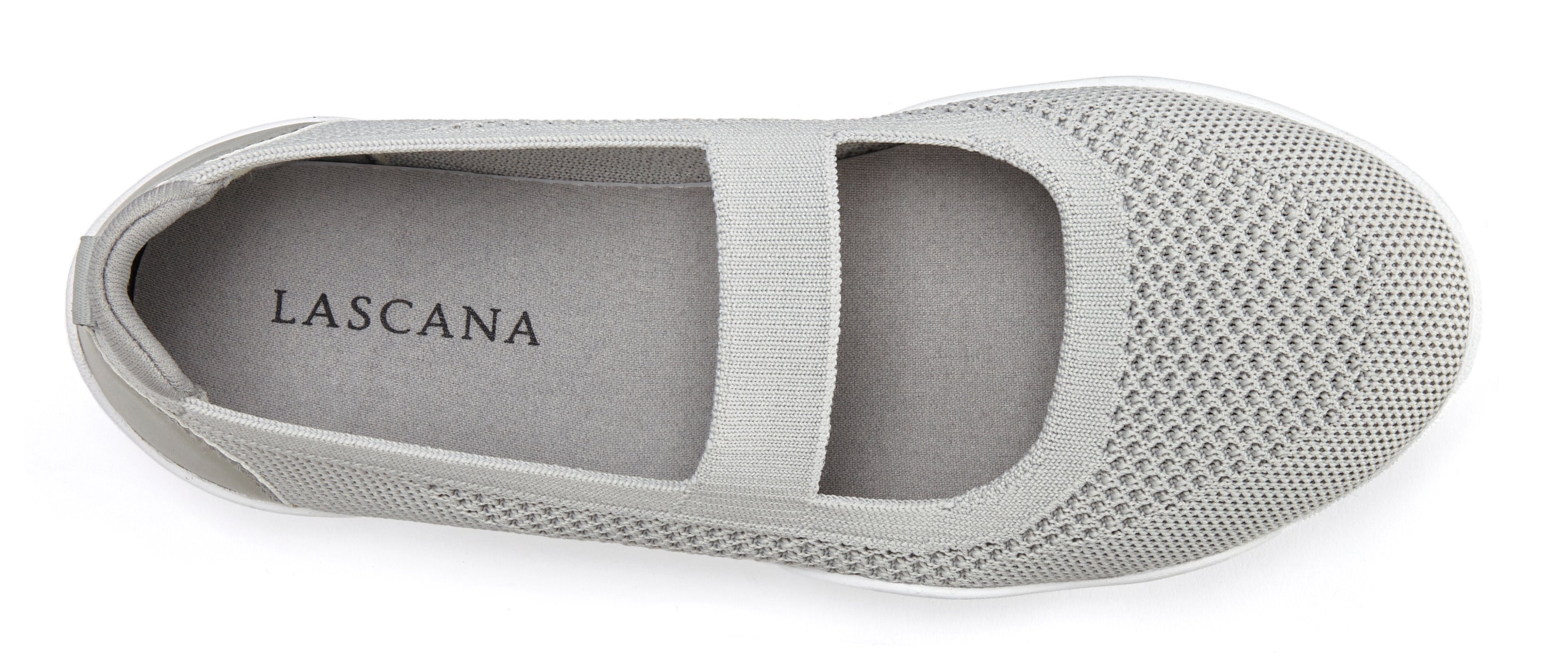 Lascana Sneaker-ballerina’s Vrijetijdsschoen, slipper, halfschoen, slip-on sneaker superlicht VEGAN