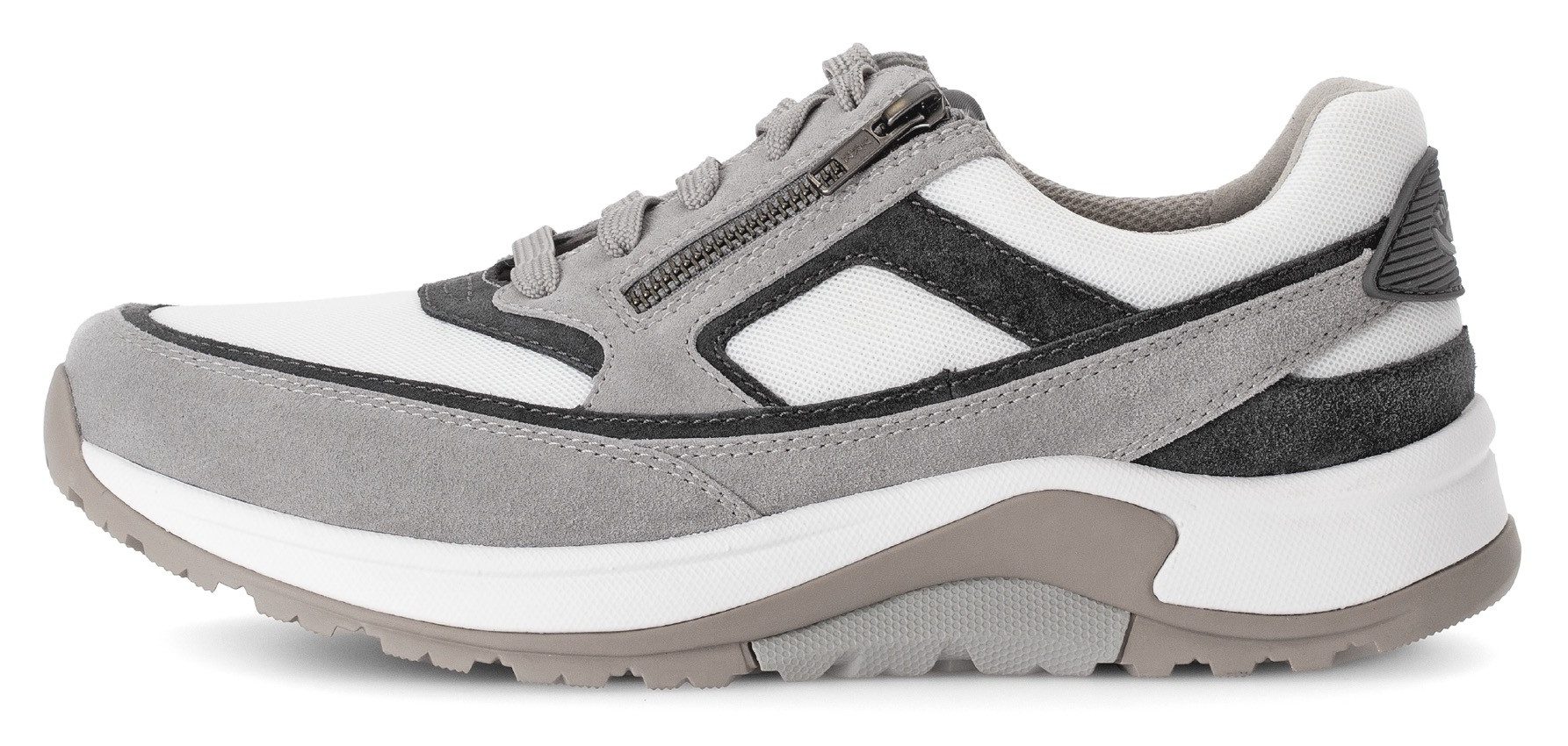 Gabor Rollingsoft Sneakers met sleehak , veterschoen, lage schoen, vrijetijdsschoen, buitenrits, g-breedte