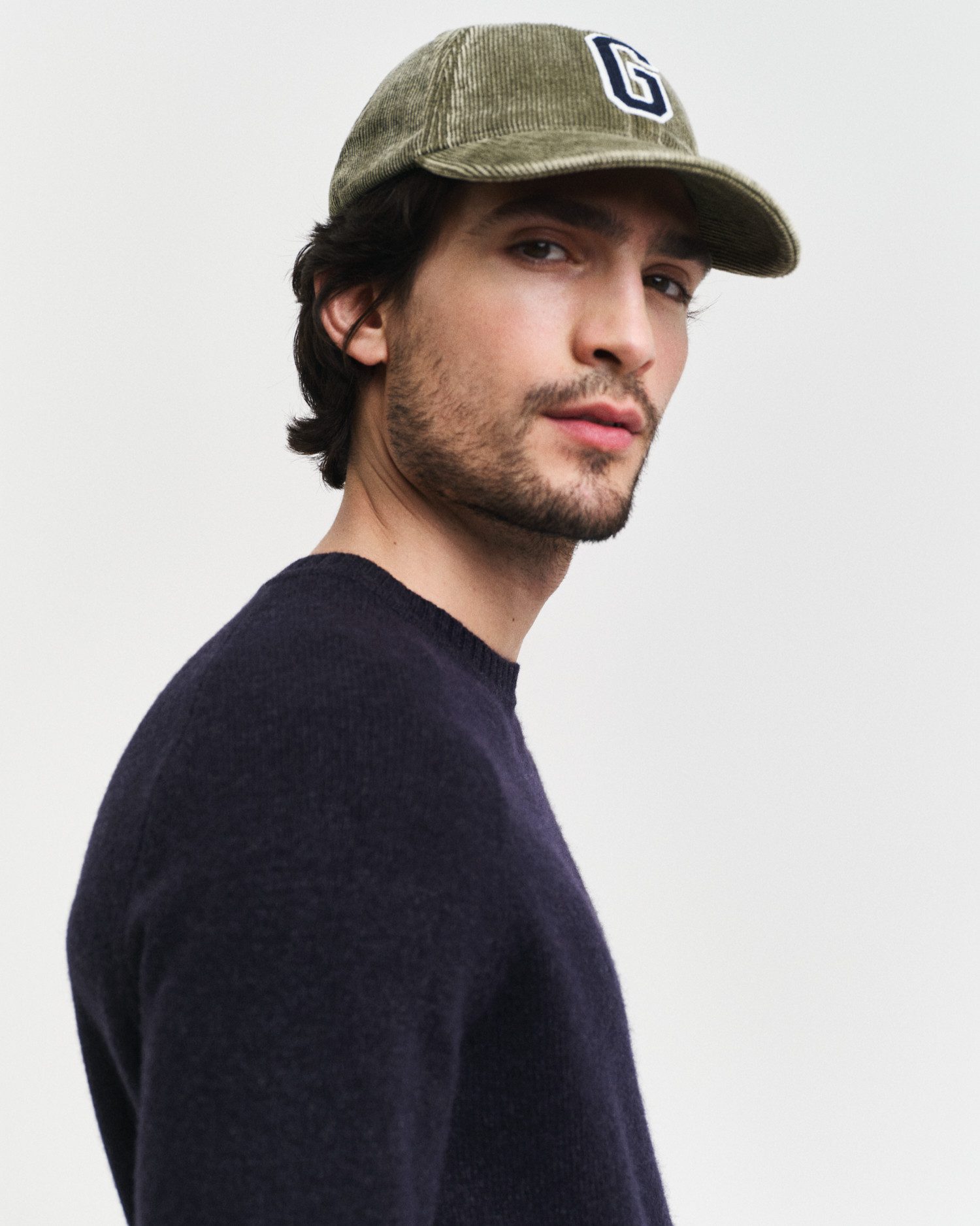 Gant Trui met ronde hals WOOL BLEND C-NECK in gemêleerde look