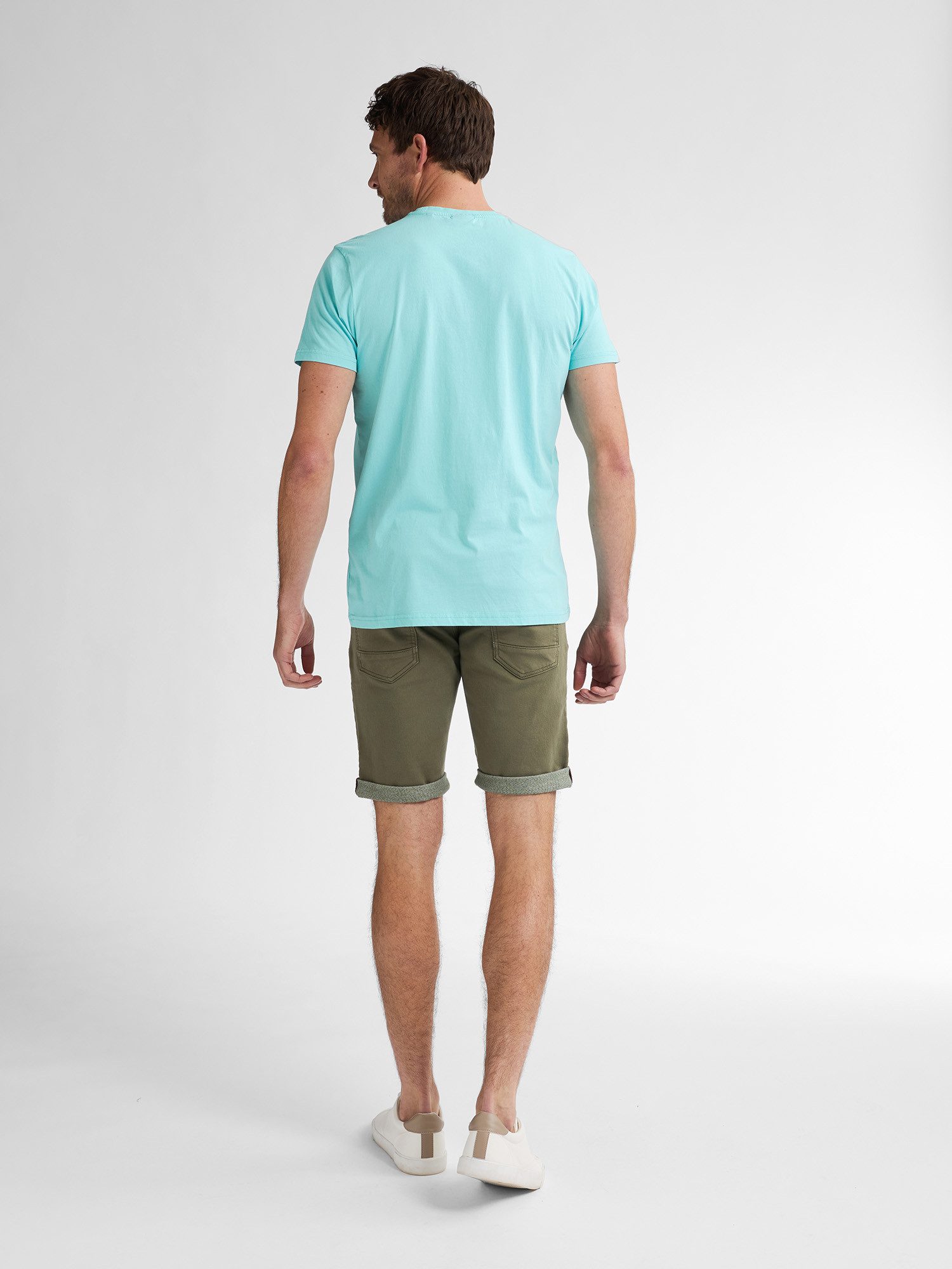 Petrol Industries Shirt met ronde hals met geborduurd logo