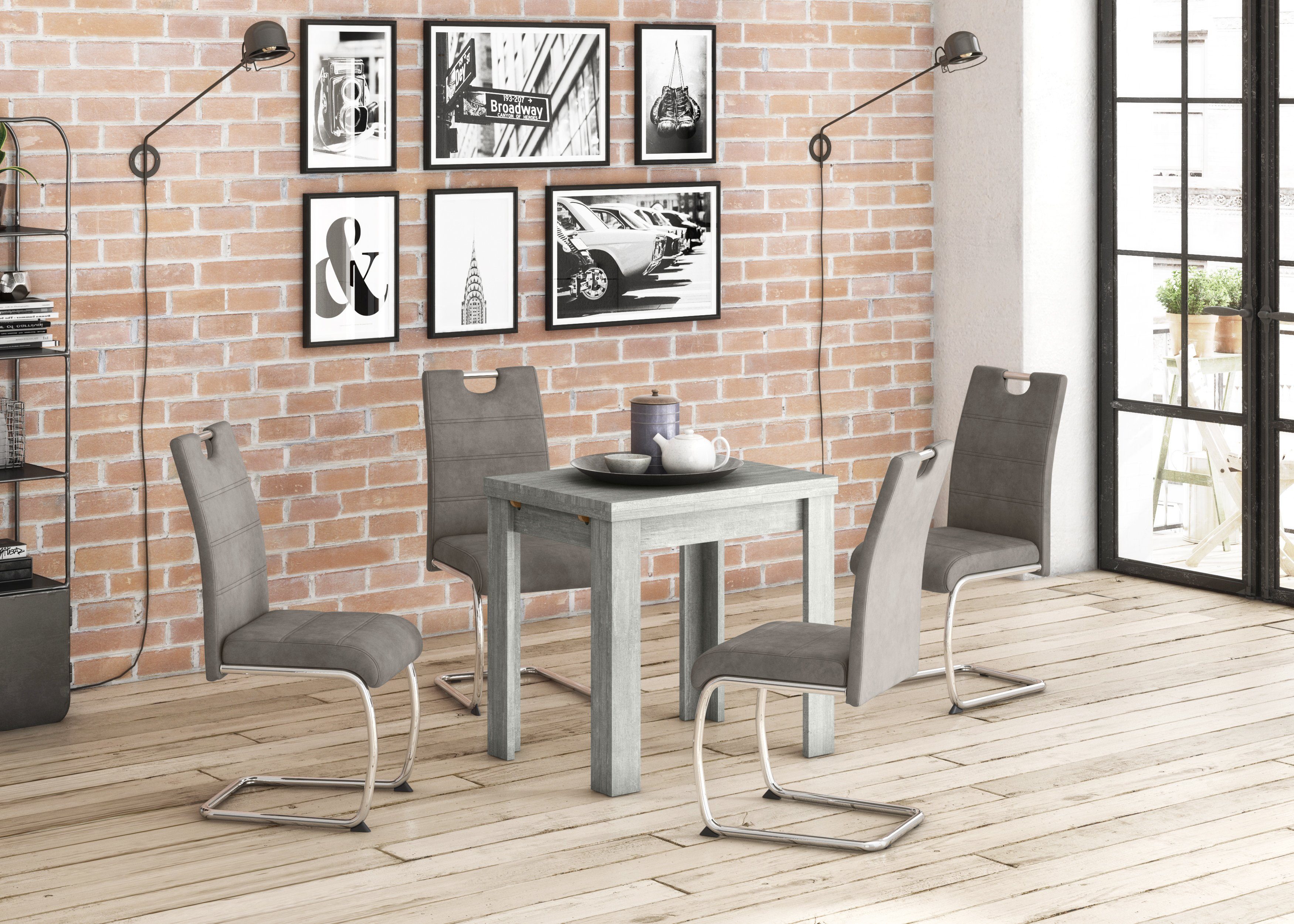 Mäusbacher Eettafel Monti BESTSELLER!, tafel, keukentafel, uittrekbare tafel uit te trekken tot 136 cm