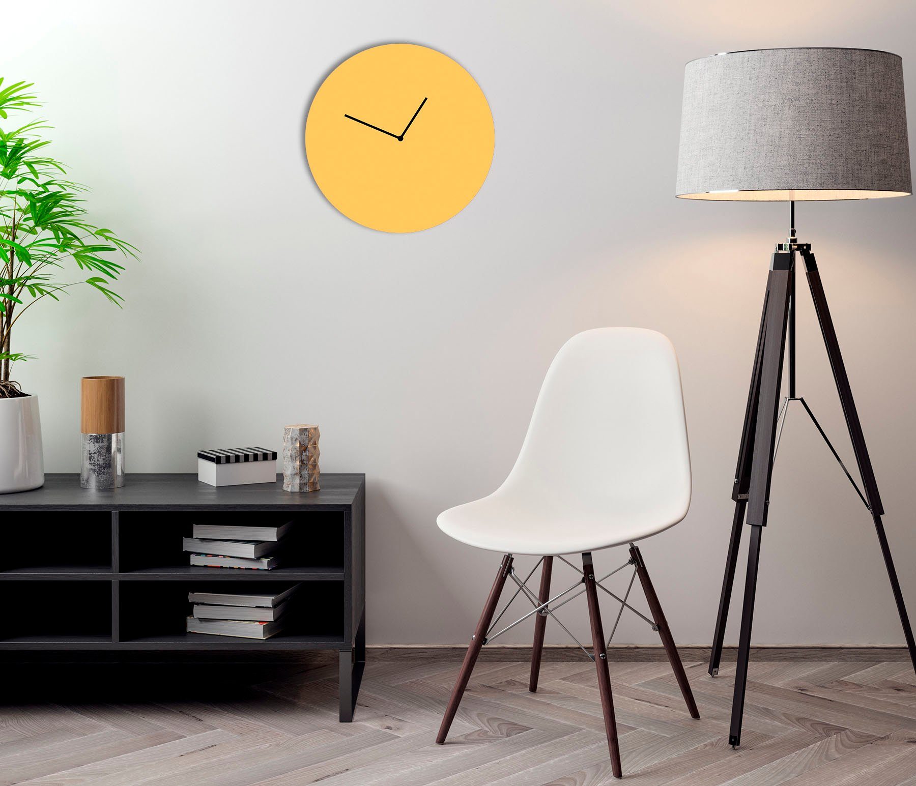 LeGer Home by Lena Gercke Wandklok Sanja Acrylglas, rond, geruisloos, minimalistisch (1-delig)