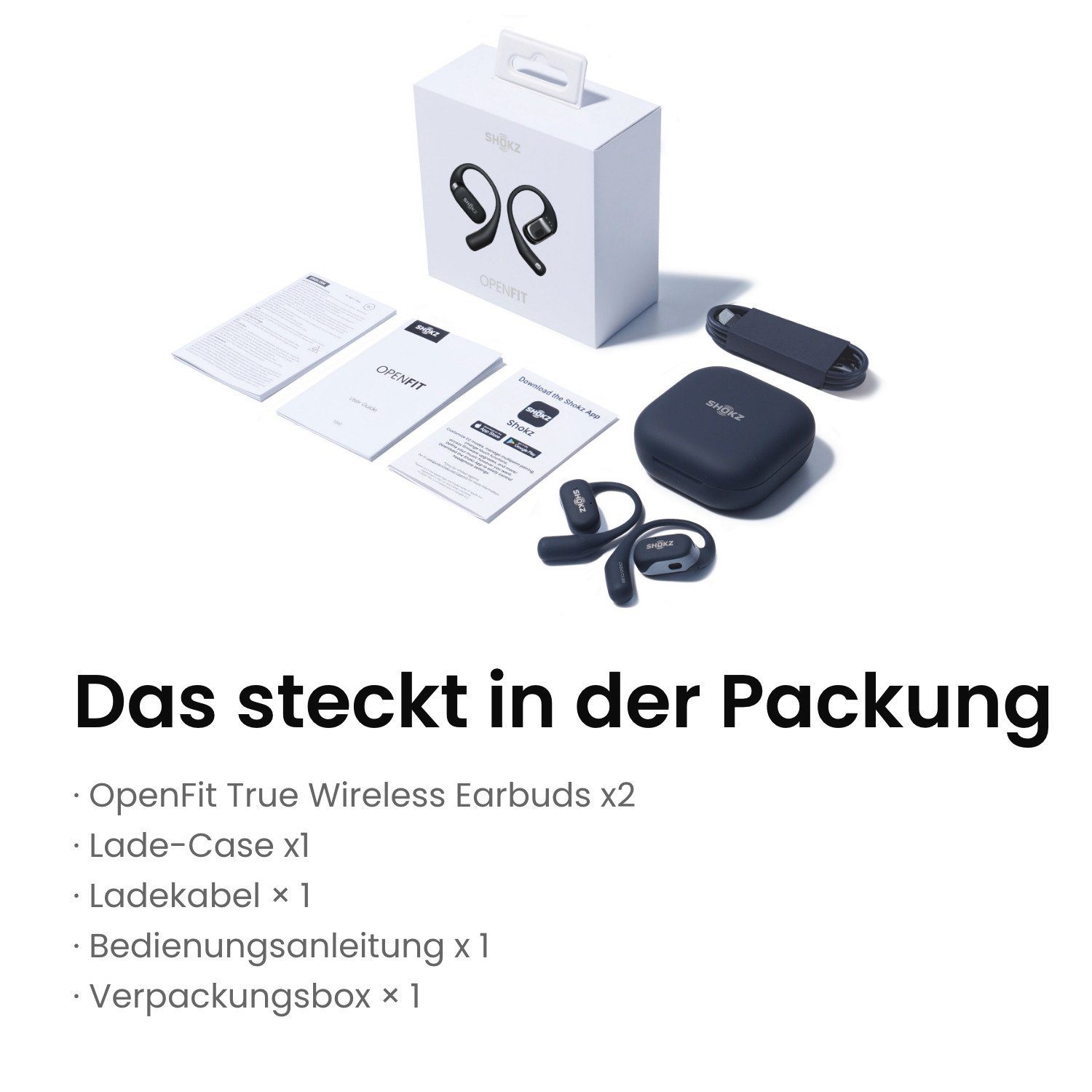 Shokz In-ear-oordopjes OpenFit