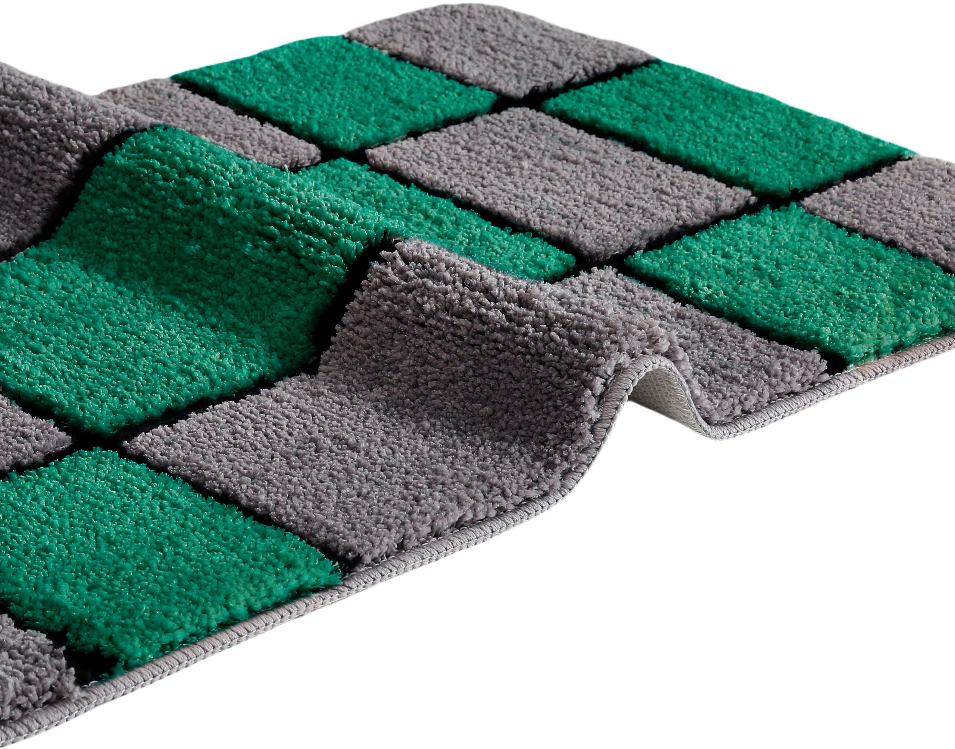my home Badmat Melli Badkleed, met patroon, geruite badmat (1 stuk)