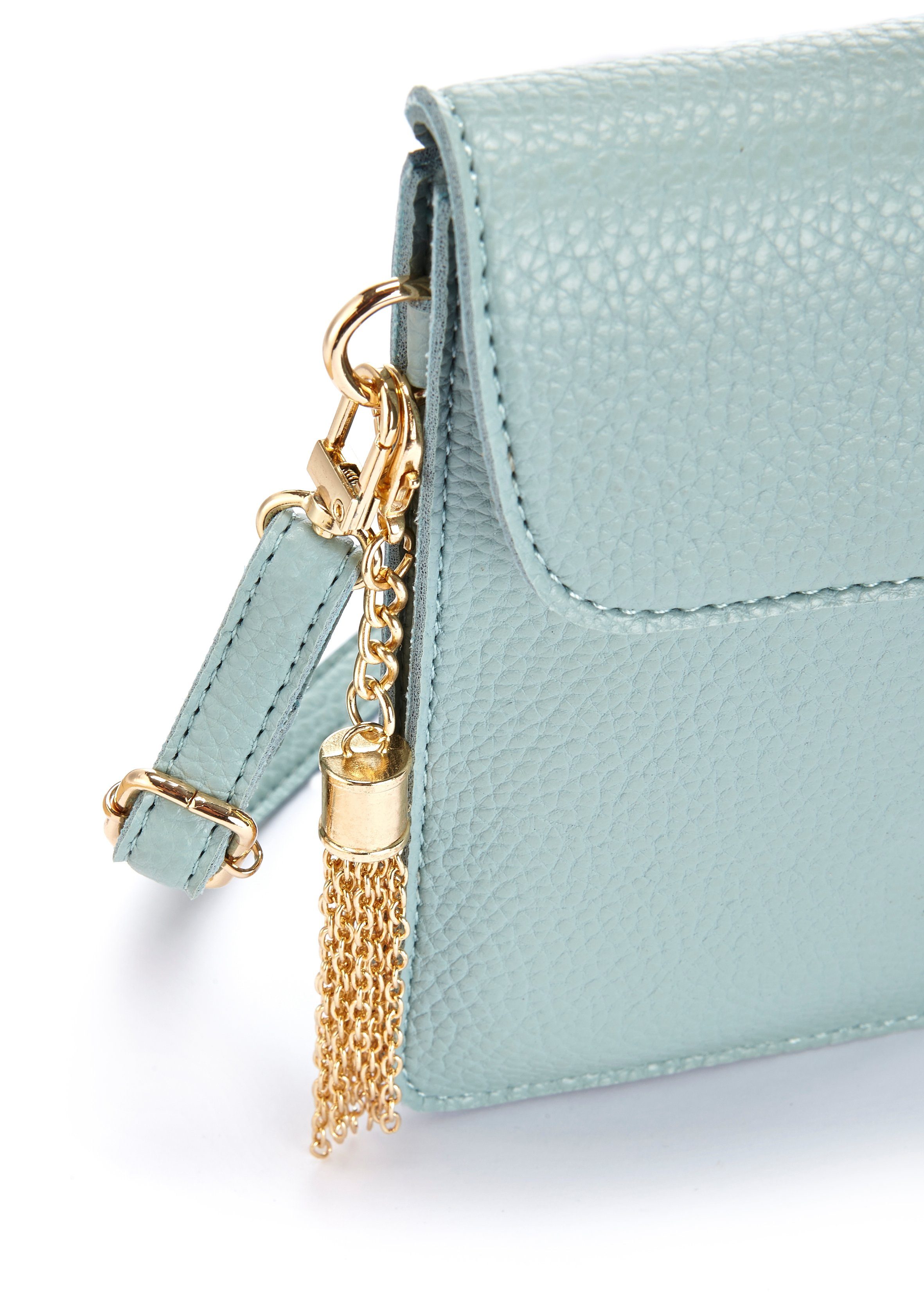Lascana Schoudertas Gsm-tasje met kijkvenster, minibag, crossbody bag, vegan