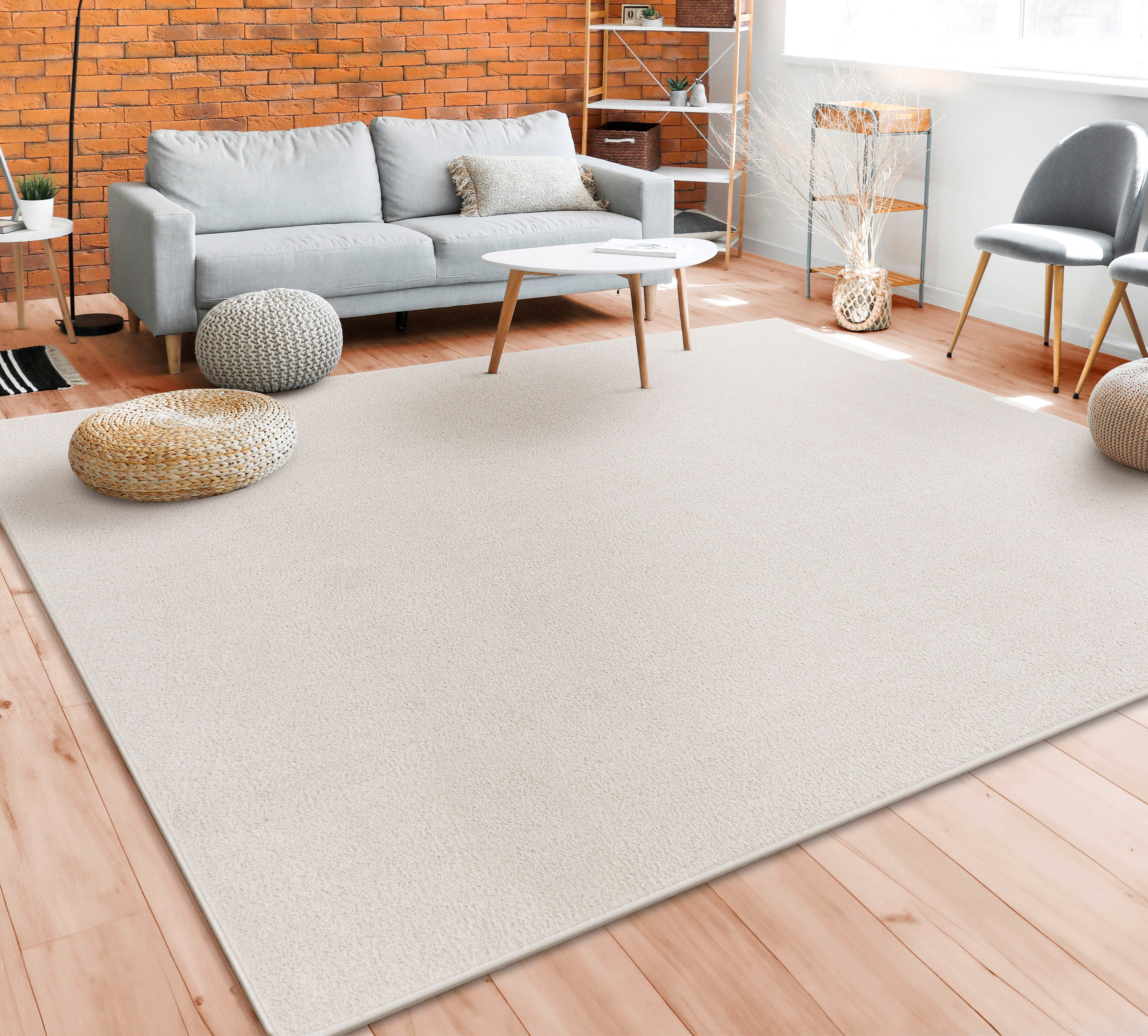 Paco Home Vloerkleed Porto 890 Korte pool, unikleuren, ideaal in de woonkamer & slaapkamer