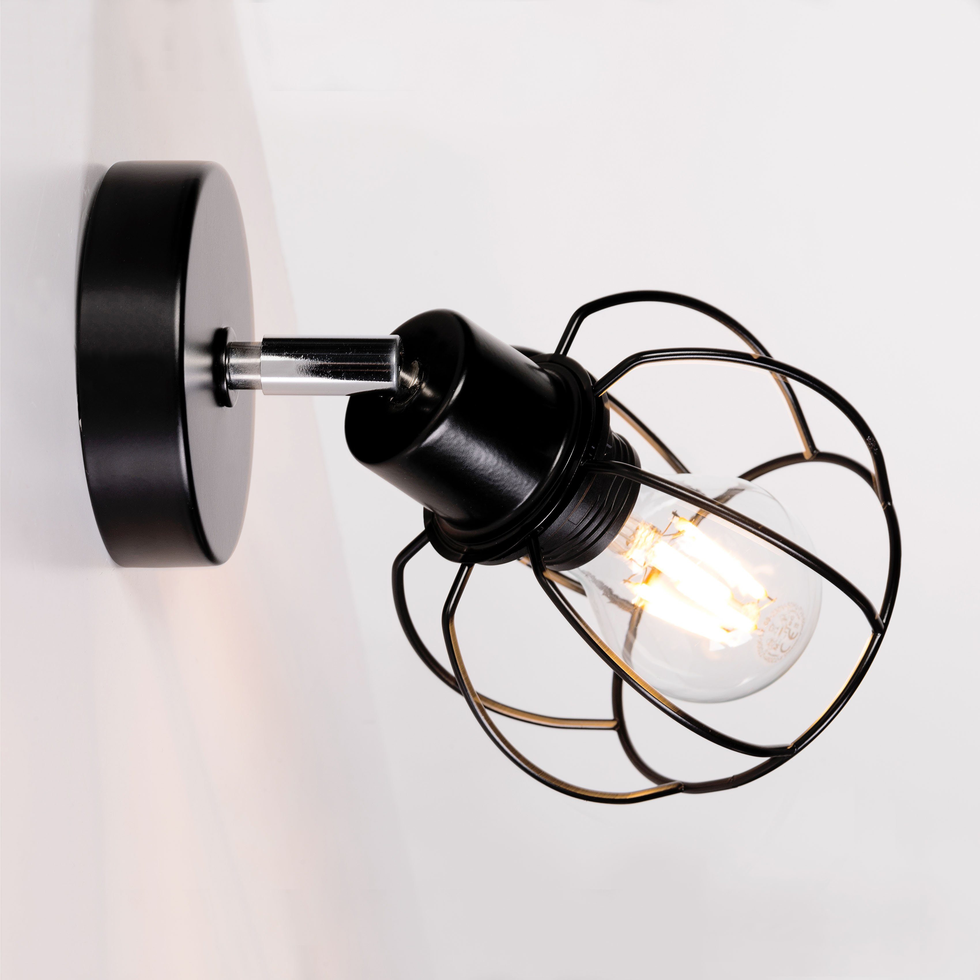 BRITOP LIGHTING Wandlamp Phiphi Decoratieve lamp van metaal, bijpassende LM E27 / excl., made in Europe (1 stuk)