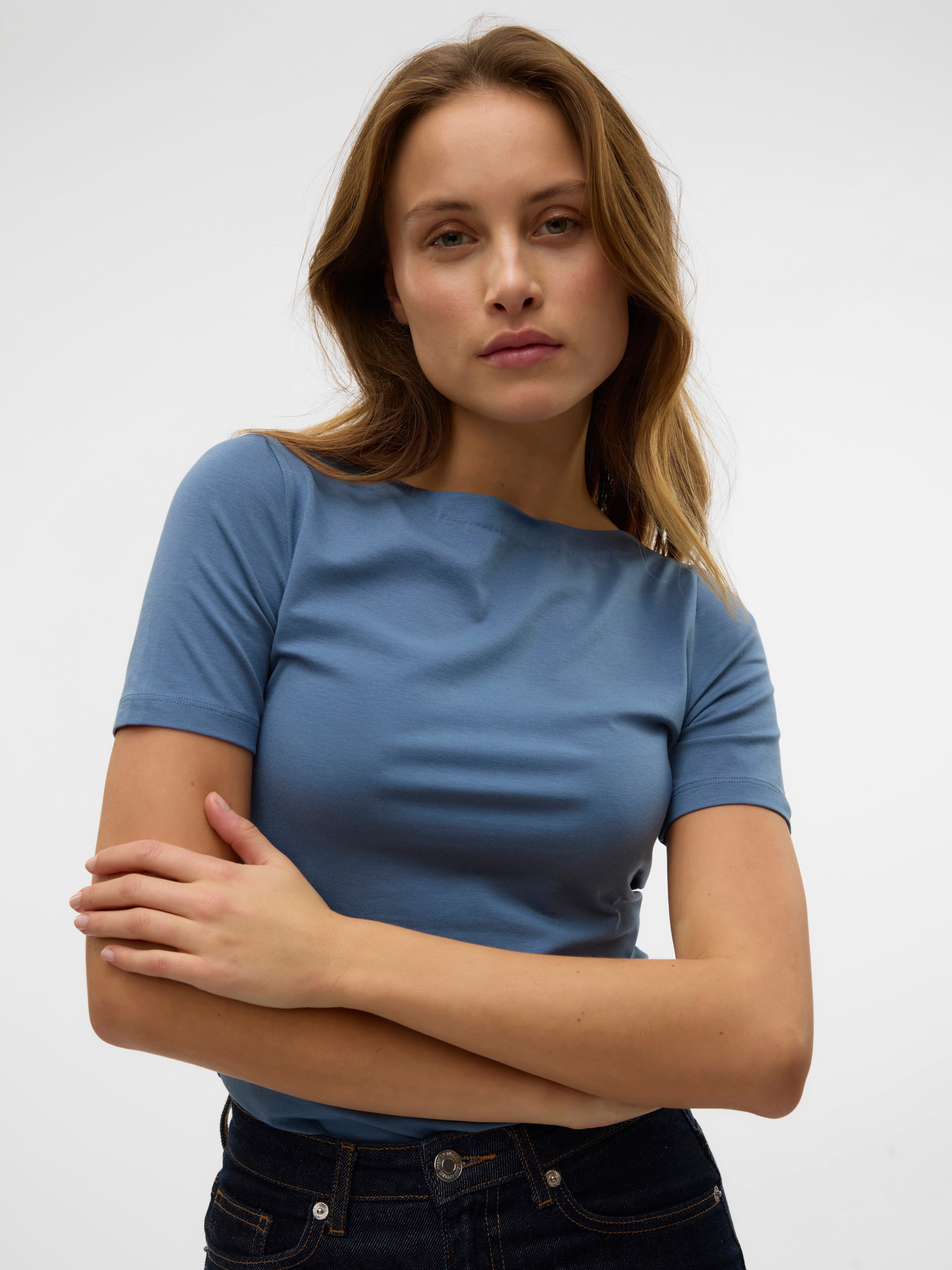 Vero Moda Shirt met korte mouwen VMPANDA MODAL S S TOP NOOS