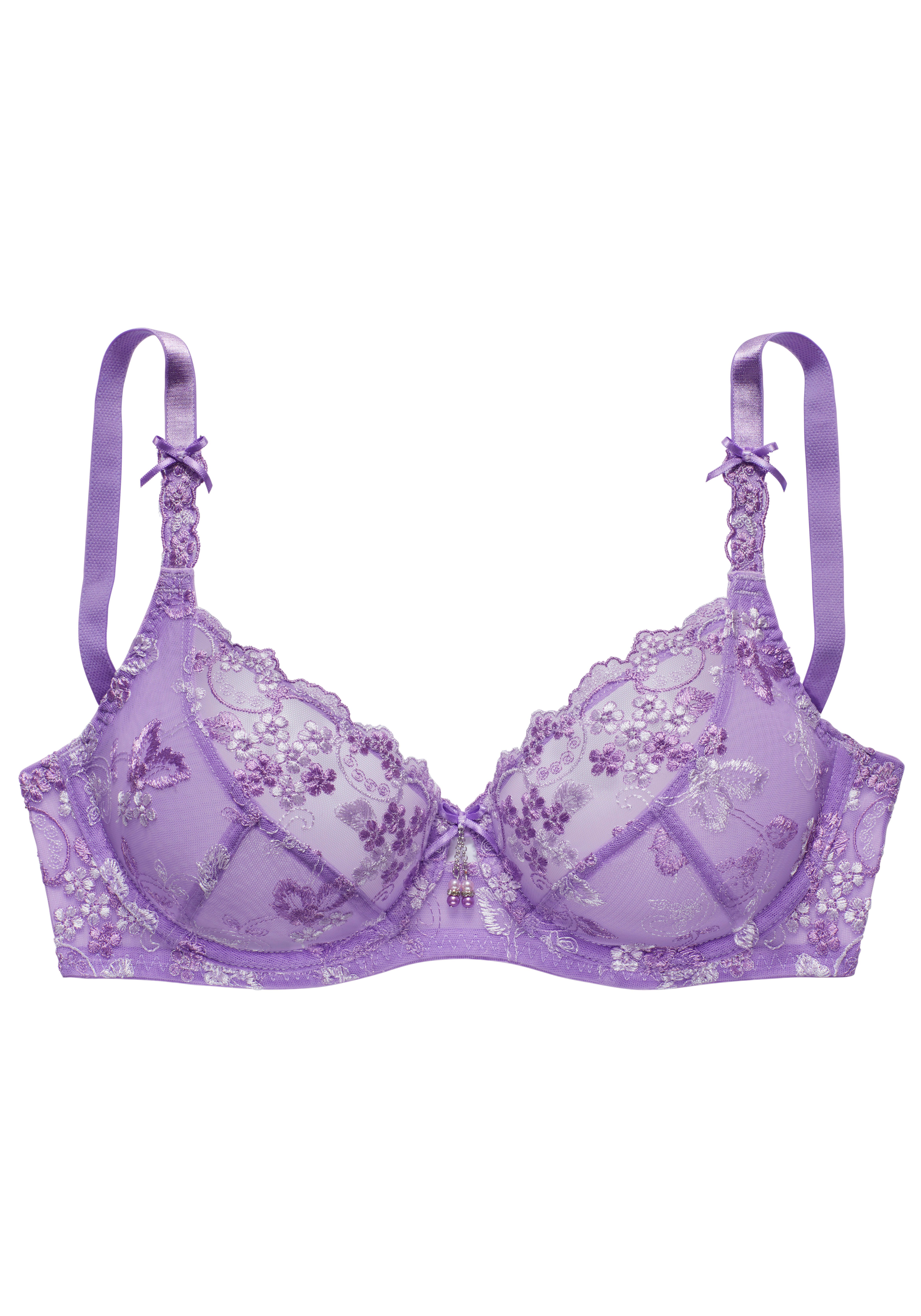 Lascana Beugel-bh met transparant geborduurd kant, dessous