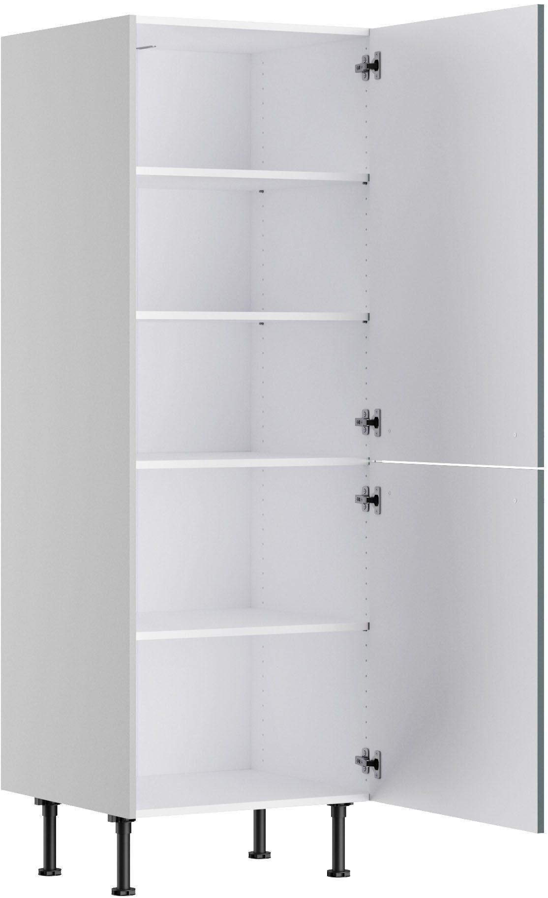 OPTIFIT Halfhoge kast KS-Bern2 Breedte 60 cm, hoogte 176,6 cm, 2 deuren vergrendeld, 3 legplanken