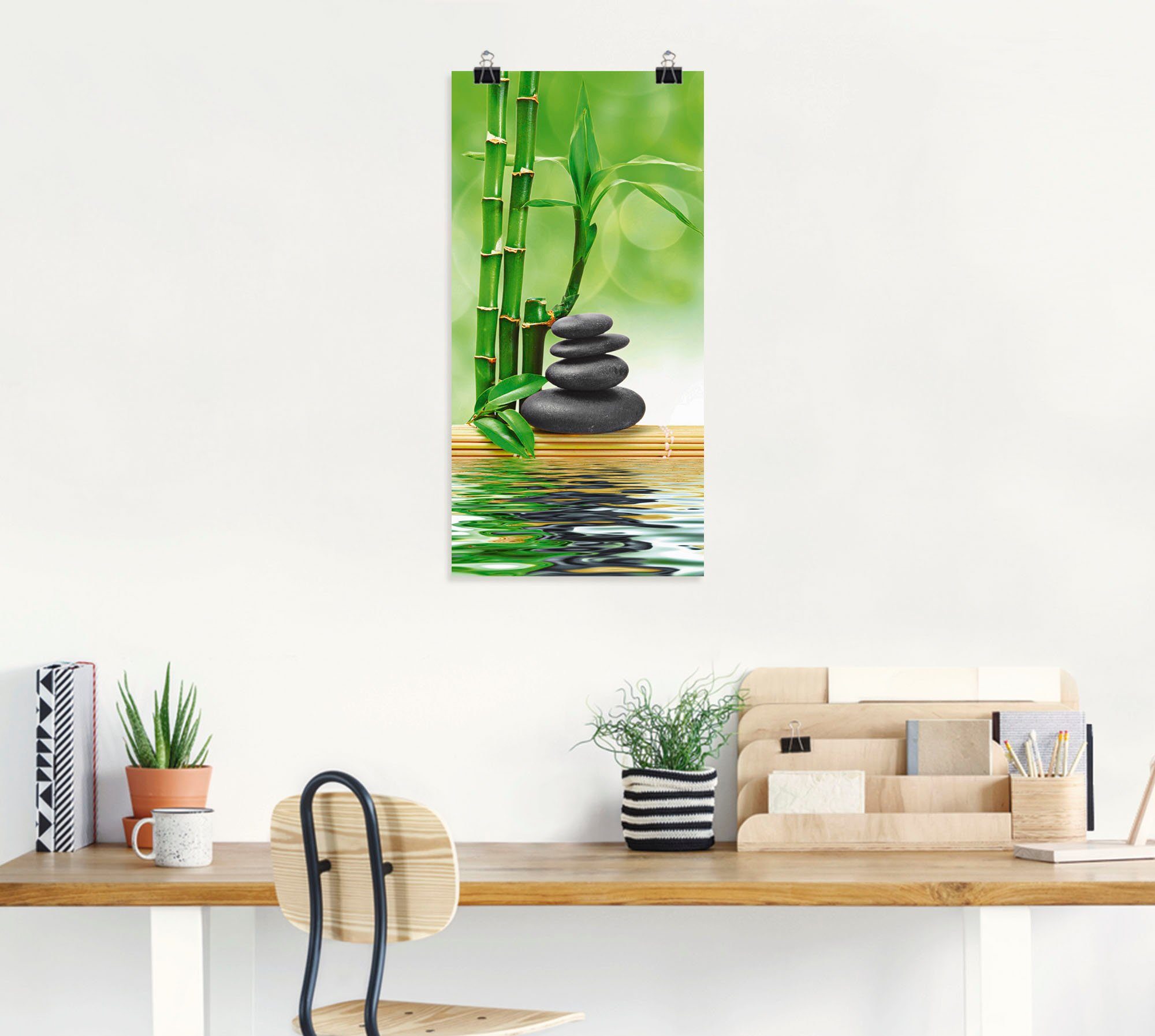 Artland Artprint Spa concept zen basaltstenen als artprint op linnen, poster, muursticker in verschillende maten