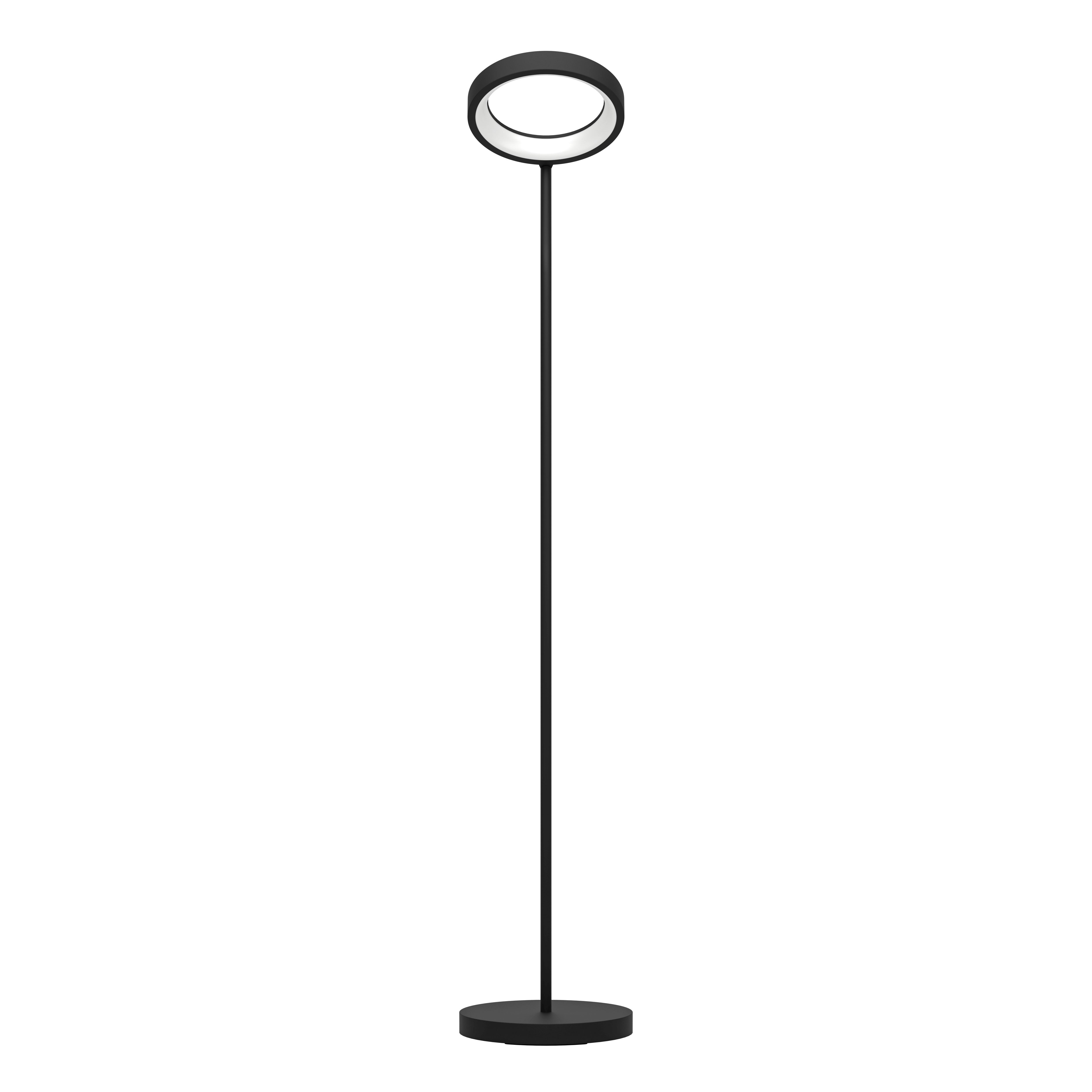 EGLO Led-staande lamp MARGHERA-C Vloerlamp, staal, zwart, wit, kleurtemperatuurwisseling, RGB, dimbaar (1 stuk)