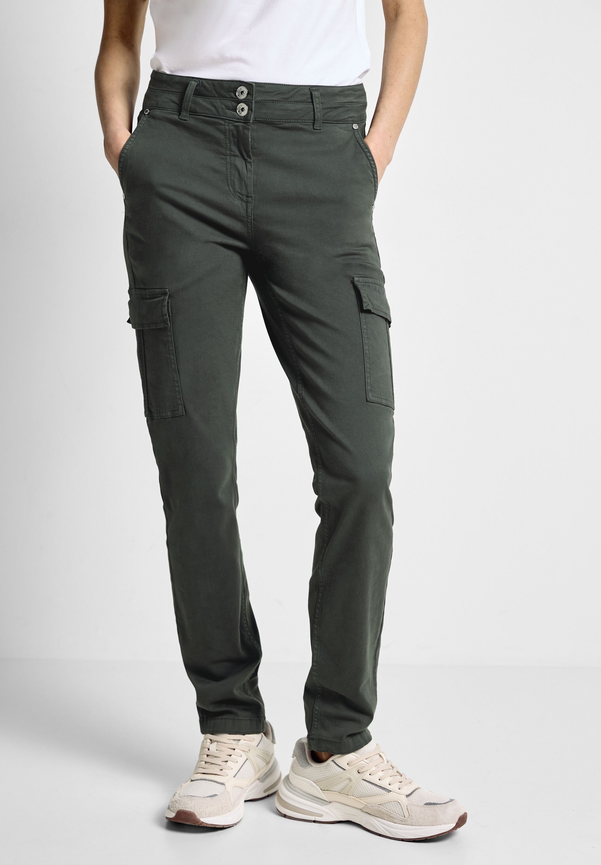 Cecil Cargobroek Stijl Toronto in slim fit en met elastaan