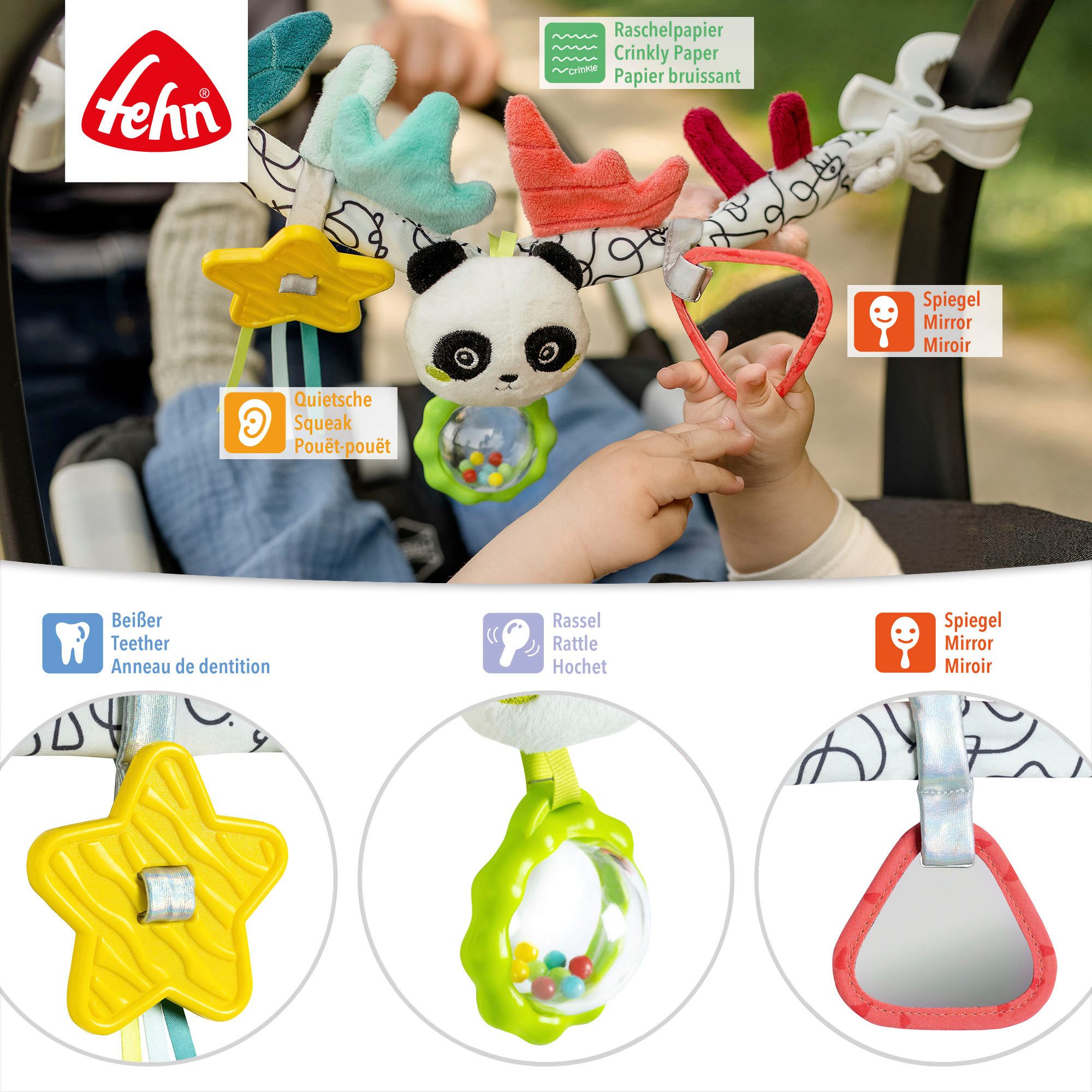 Fehn Kinderwagenketting DoBabyDoo, Panda
