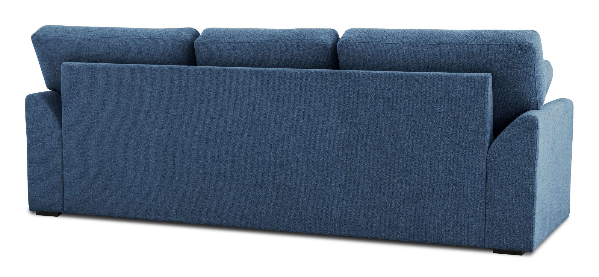 Home affaire 3-zitsbank Citry Breedte 233 cm, chenille, met bedfunctie, ligoppervlak 144x190 cm