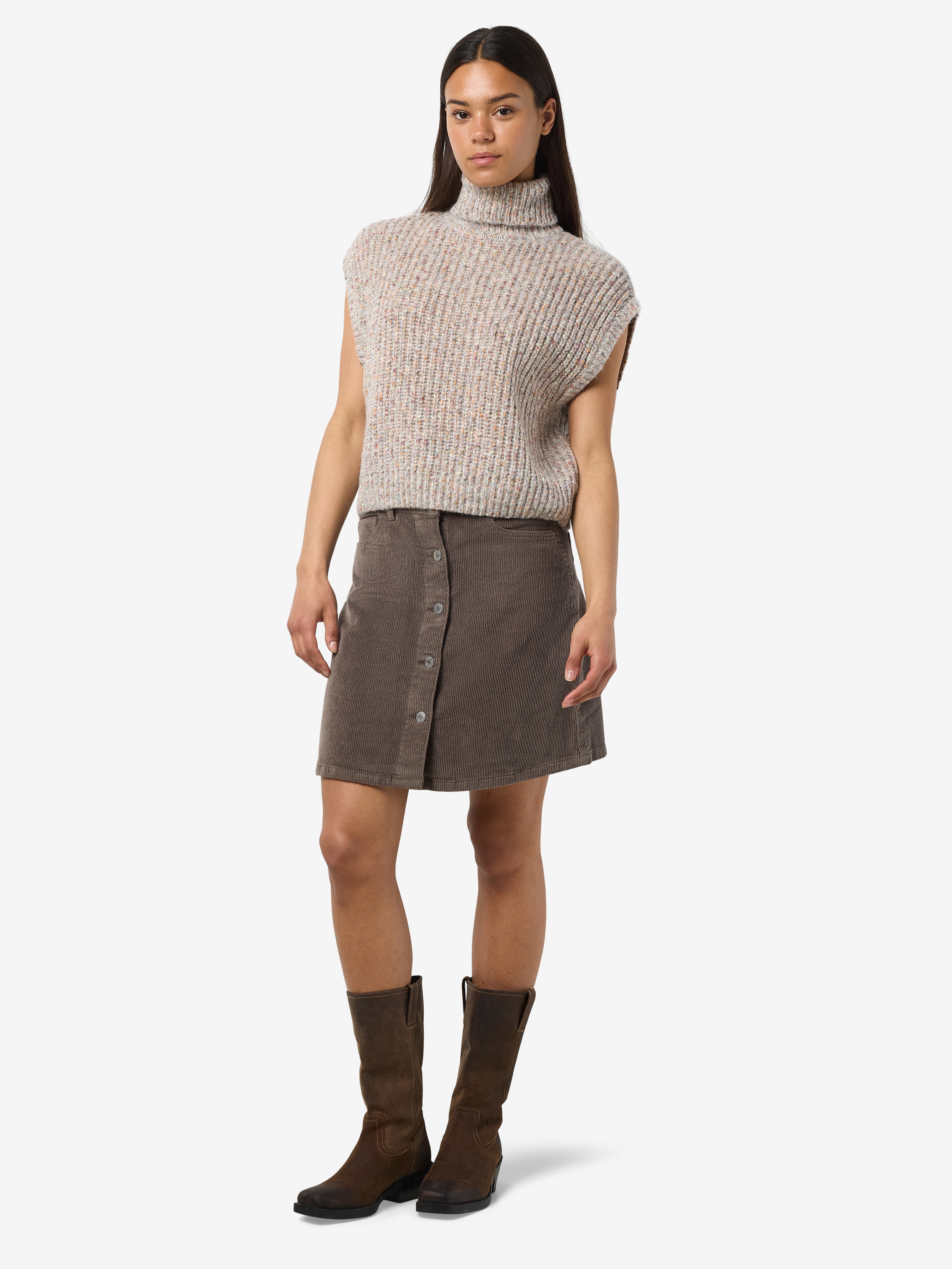 Noisy may Cordrok NMRONNIE NW A SHAPE SKIRT CORDUROY NOOS