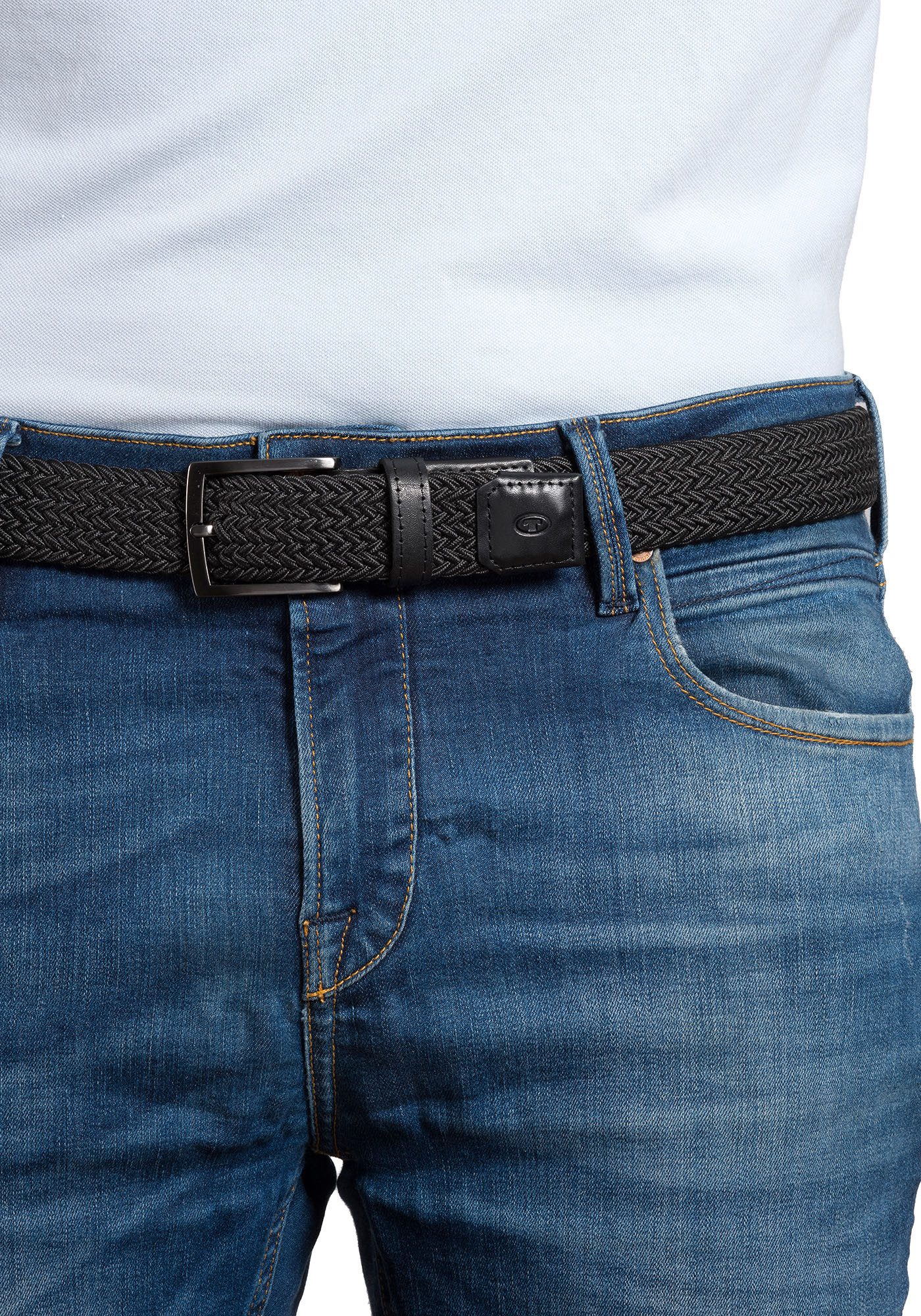 Tom Tailor Gevlochten riem TTJamie met logo blindstempel