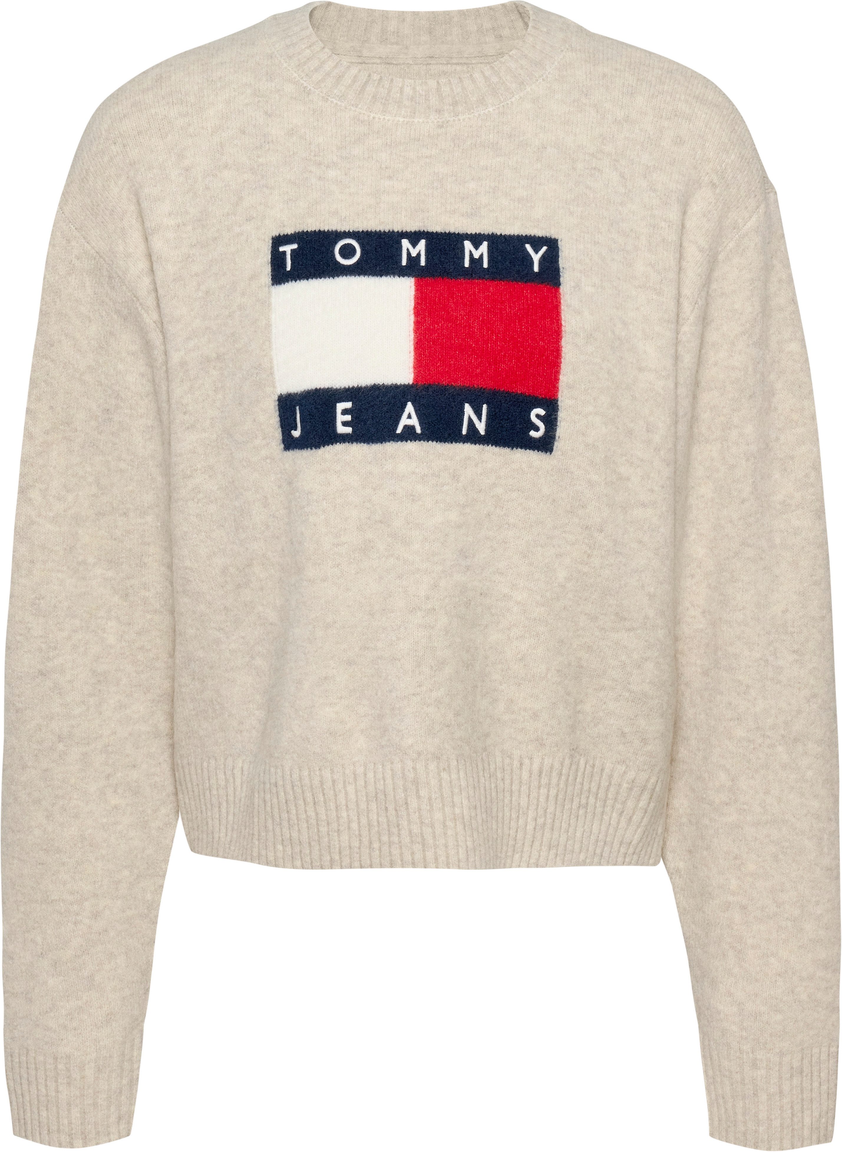 TOMMY JEANS Gebreide trui TJW MELANGE FLAG SWEATER EXT